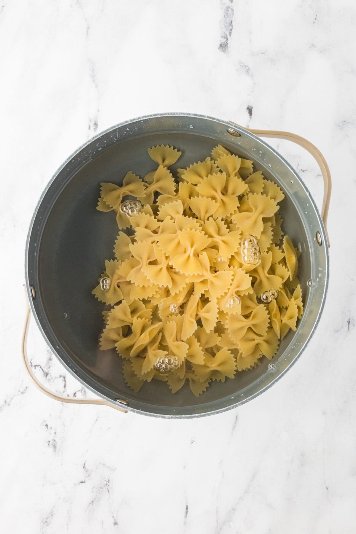 pasta in a pot
