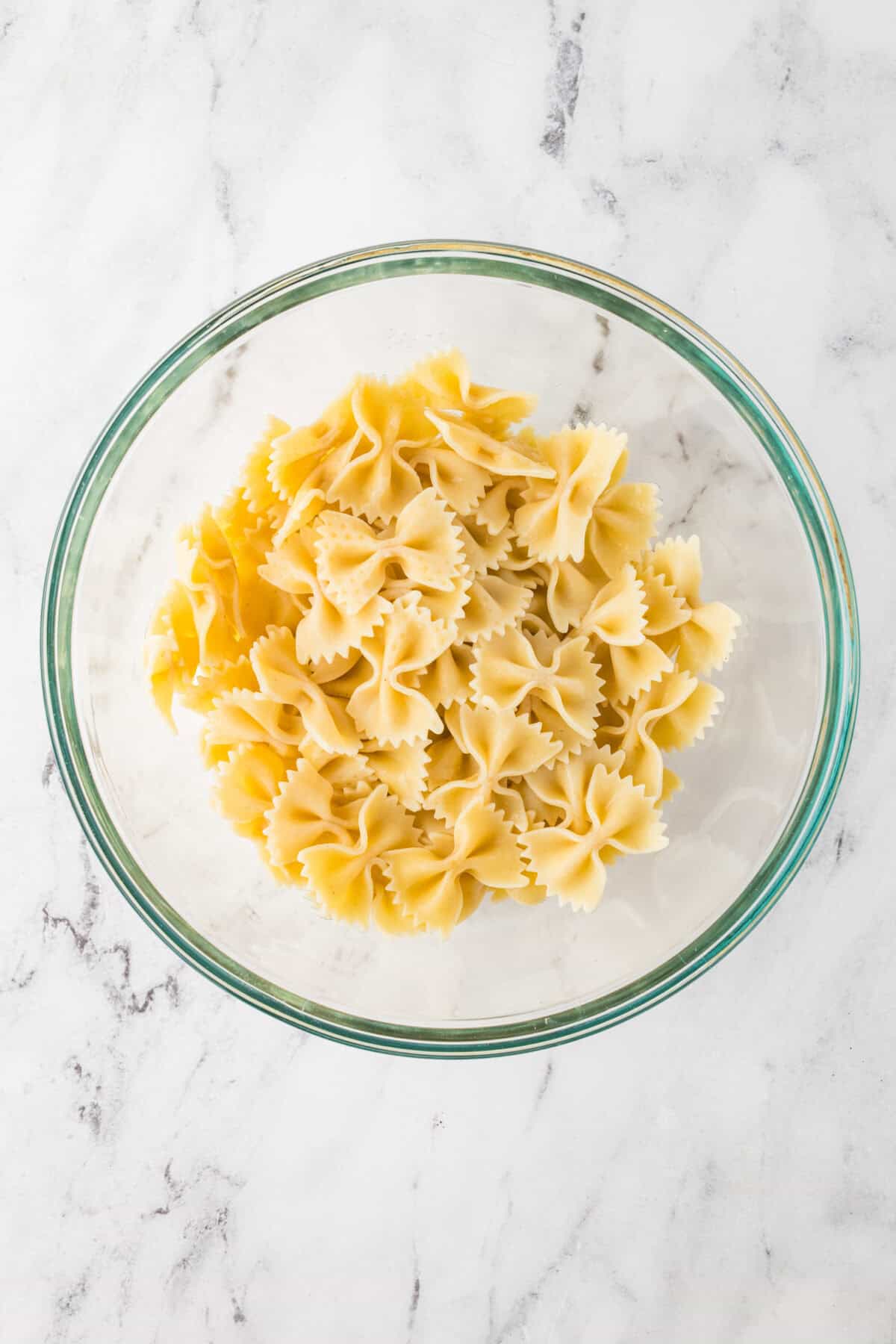 cooked pasta in a bowl