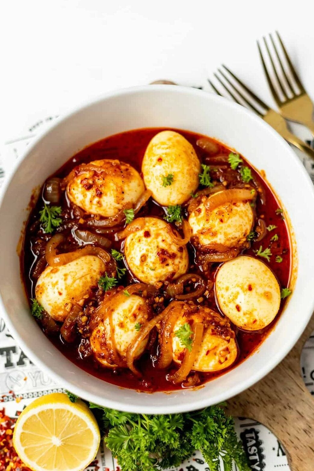 cajun boiled eggs