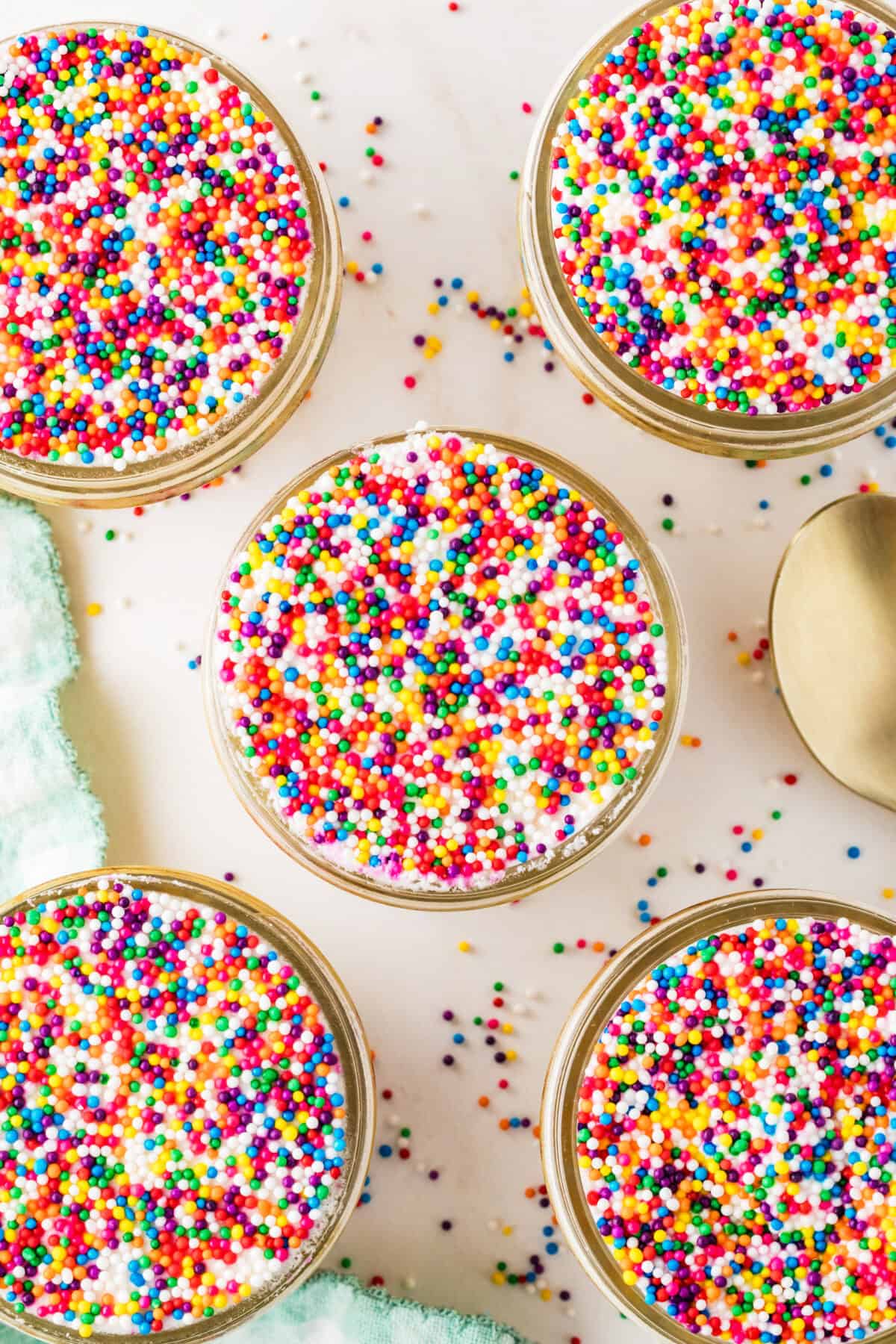 dot cakes from above