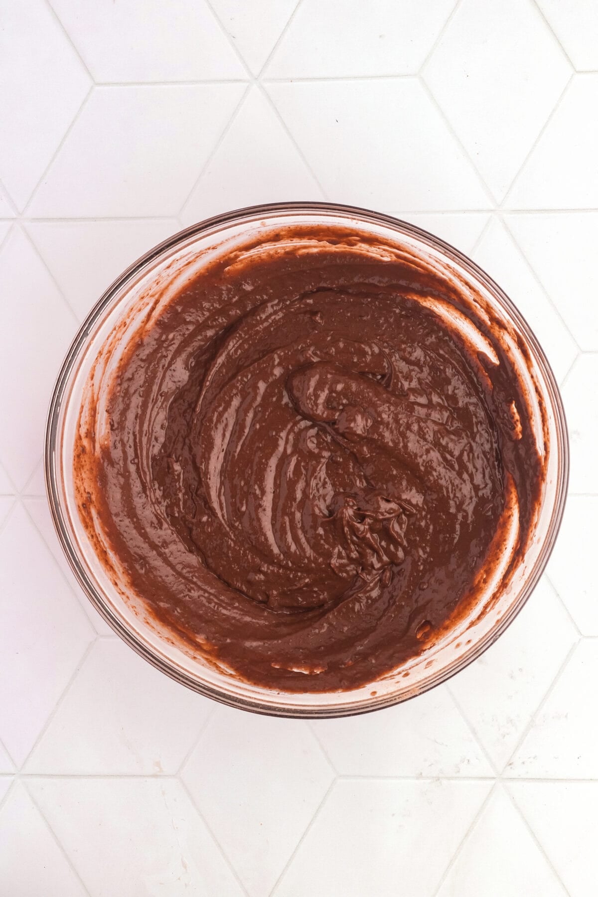 pudding mixed up in bowl