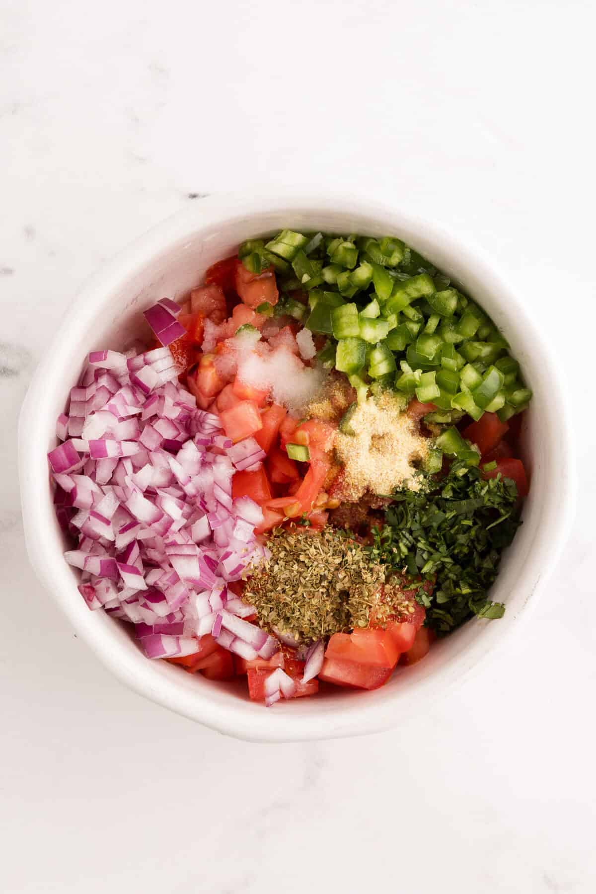 ingredients for pico de gallo