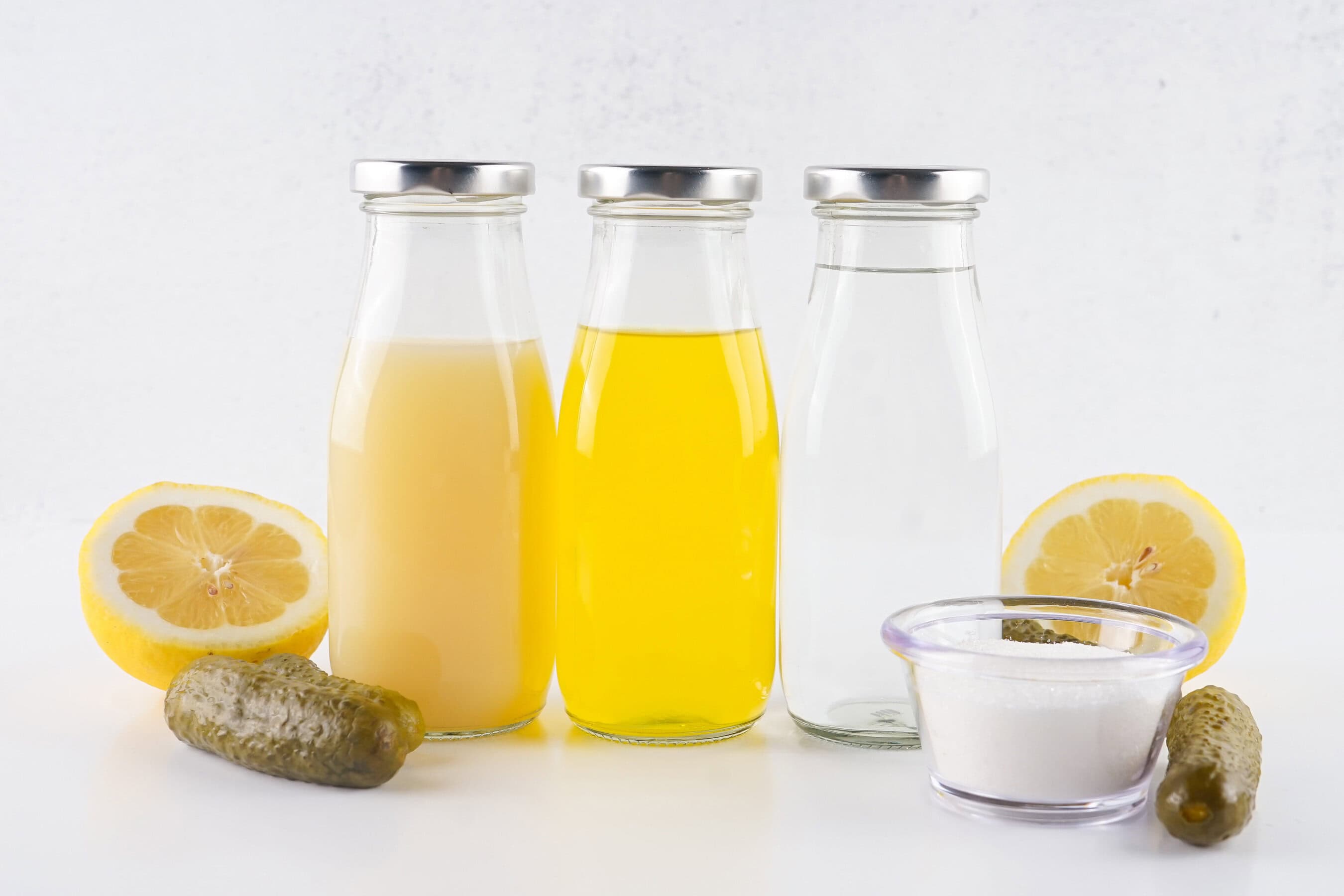 ingredients for dill pickle lemonade