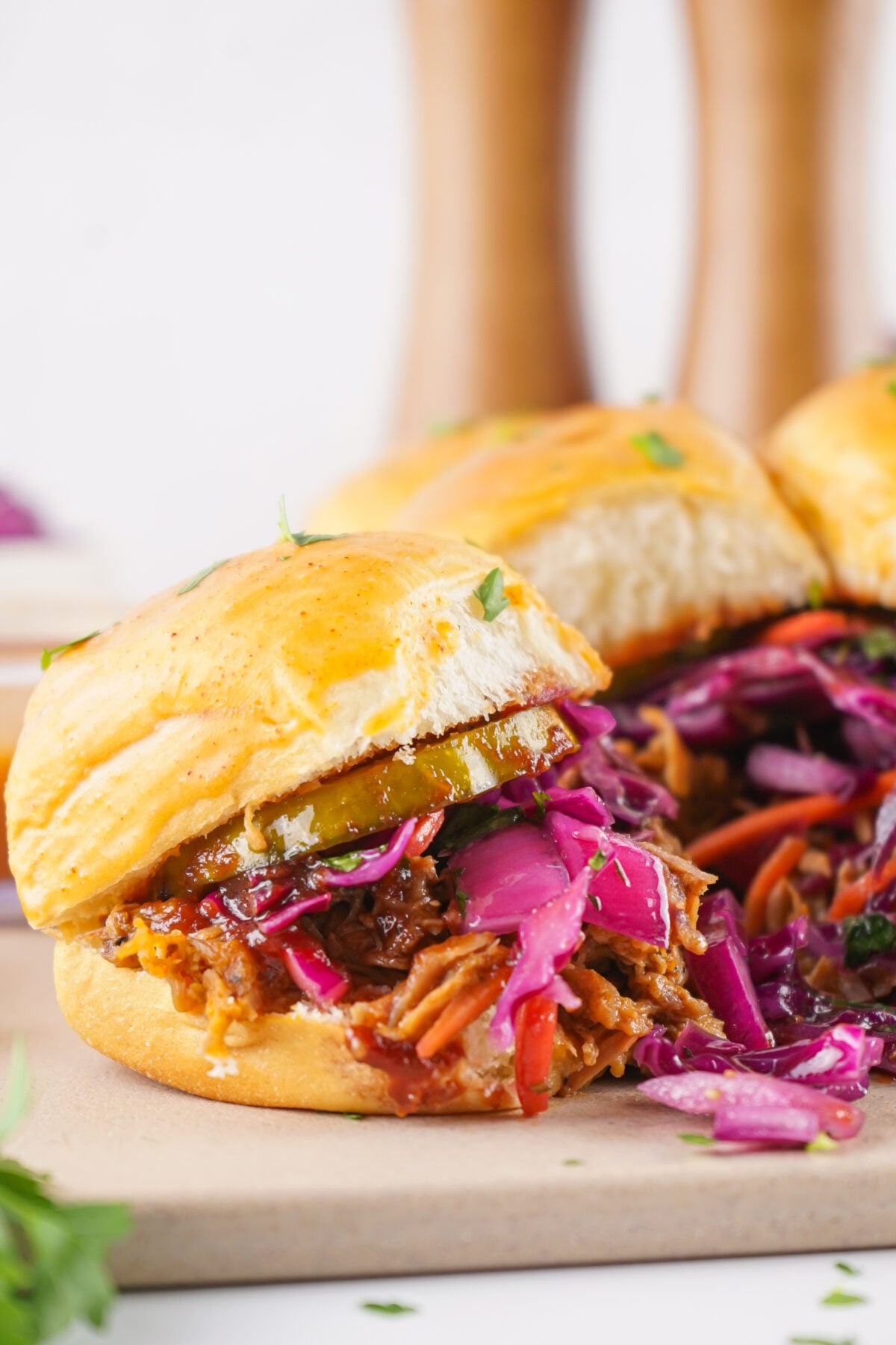 leftover pulled pork sliders