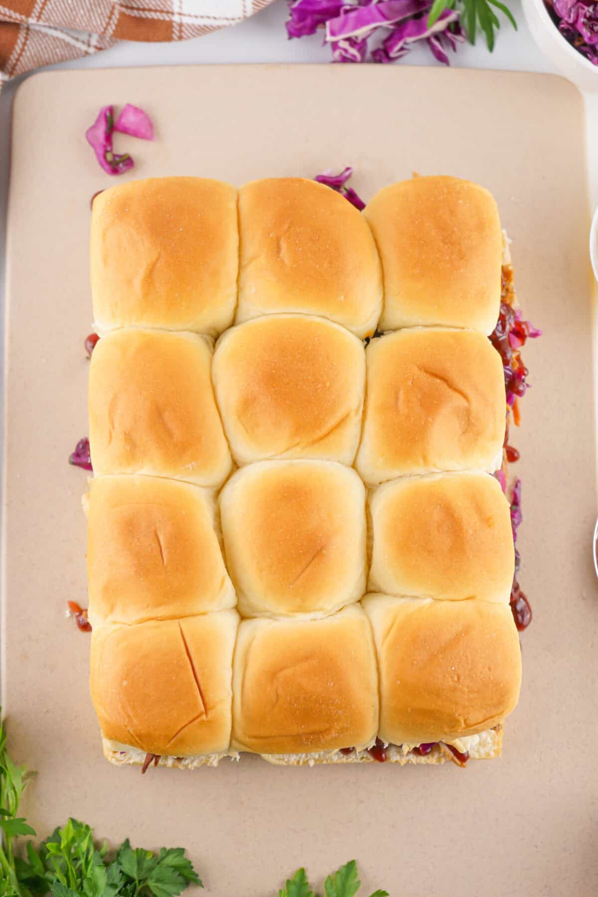 tops put back on bbq sliders