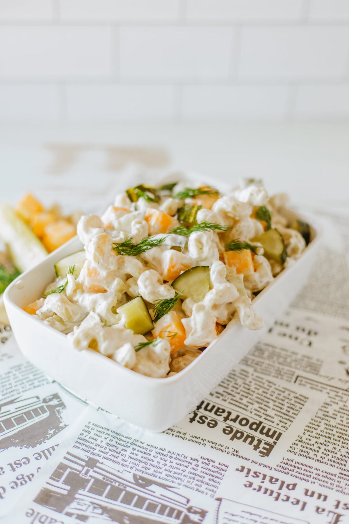 dill pickle pasta salad