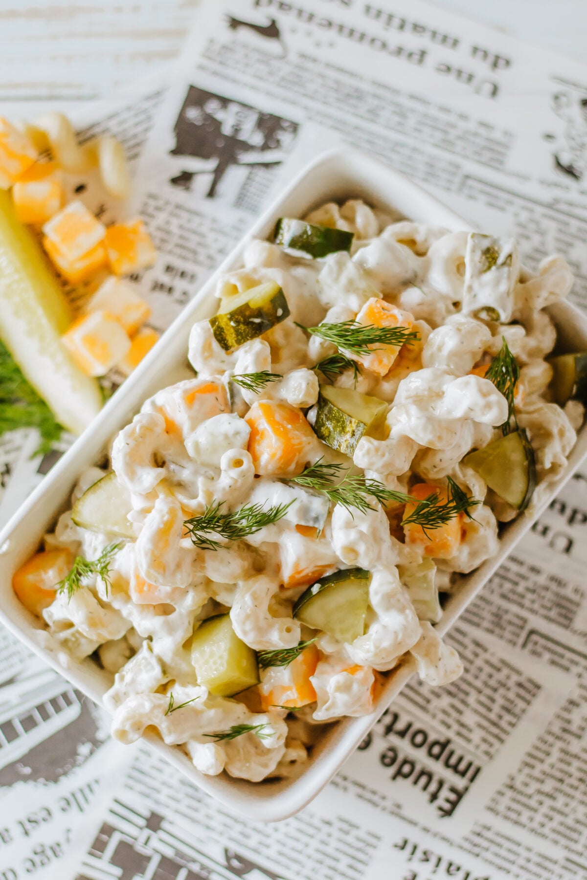dill pickle pasta salad