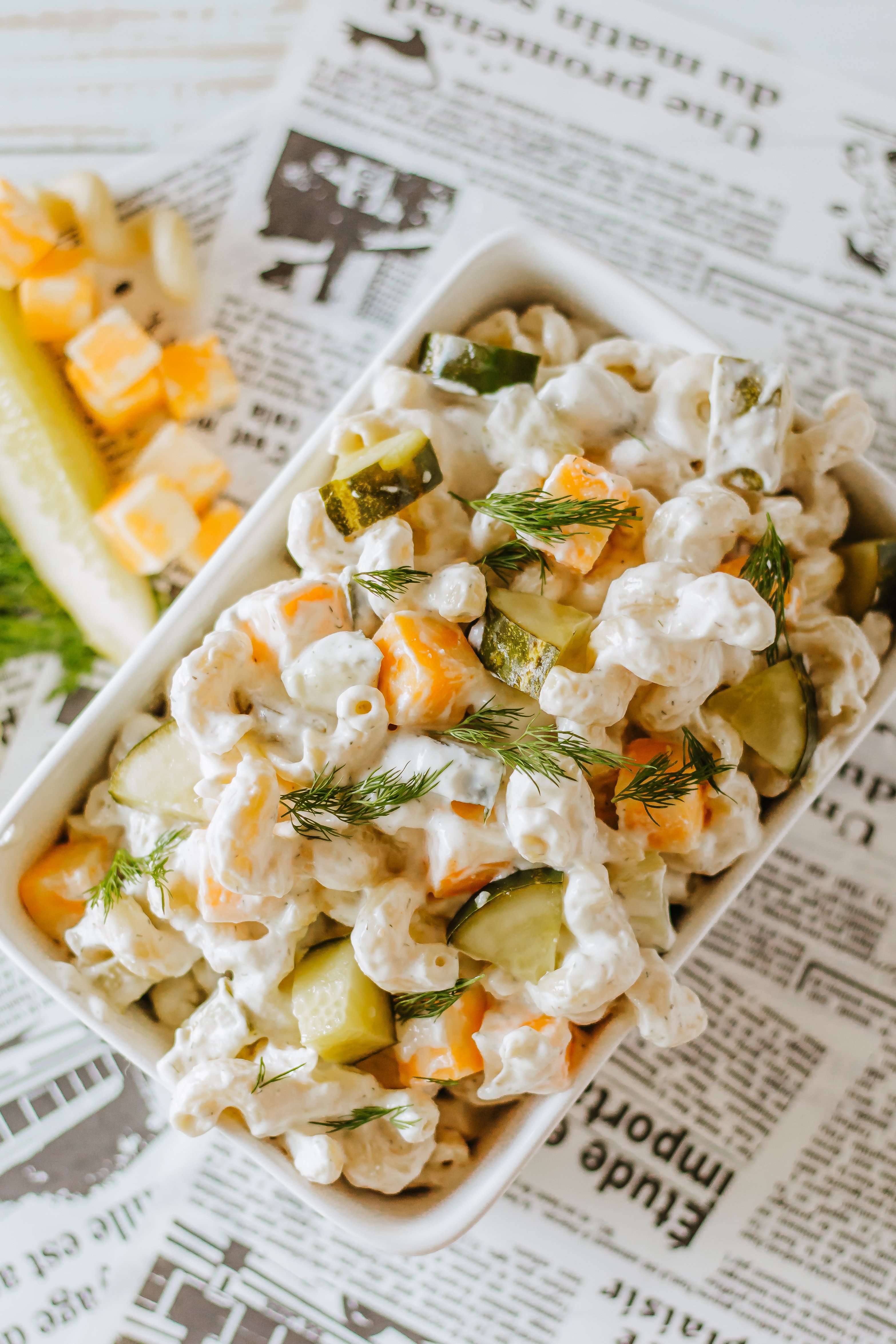 dill pickle pasta salad