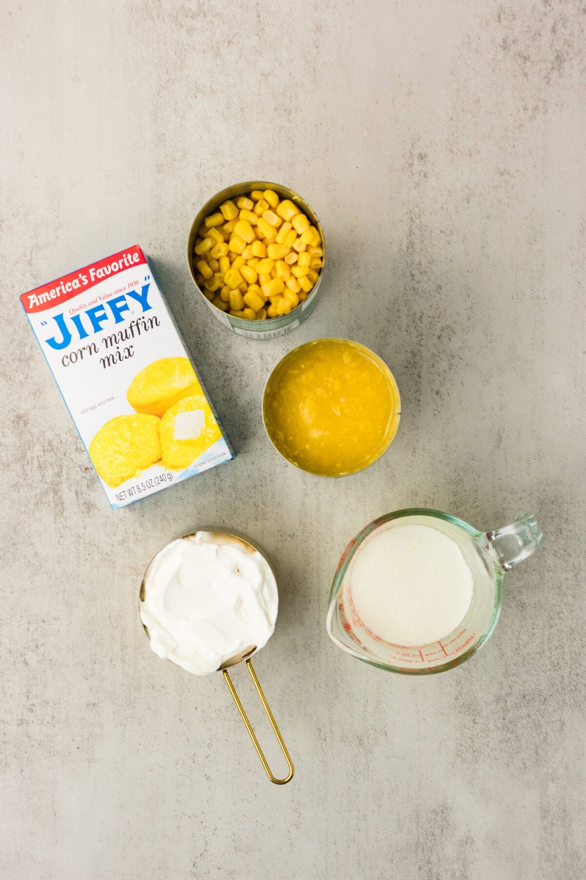 ingredients for jiffy corn casserole