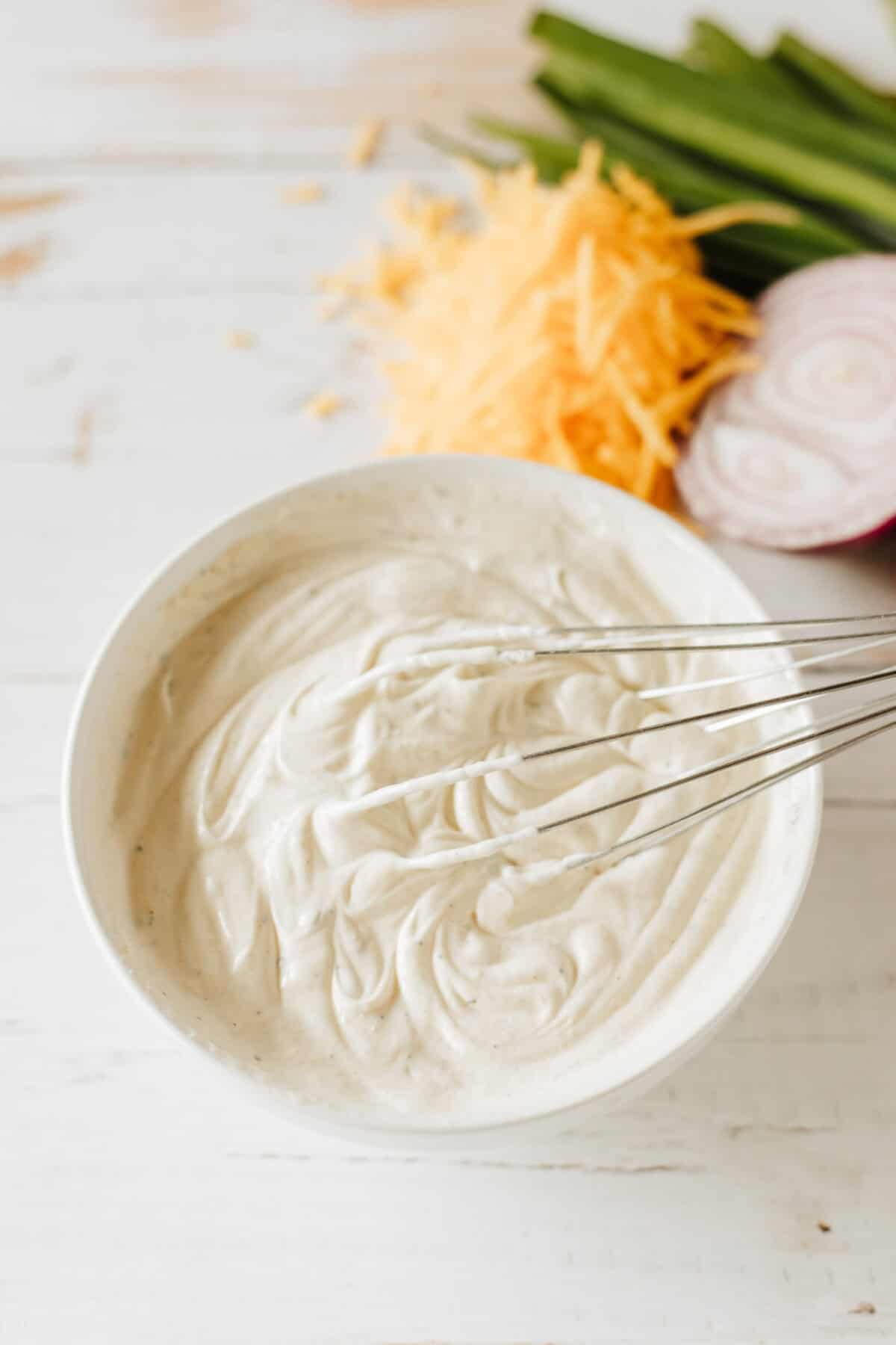potato salad dressing mixed up