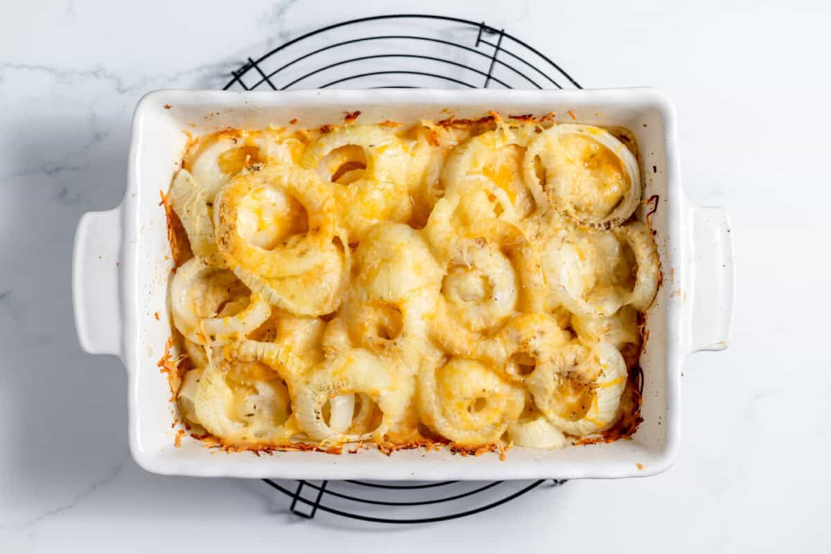 cooked tennessee onions in a dish