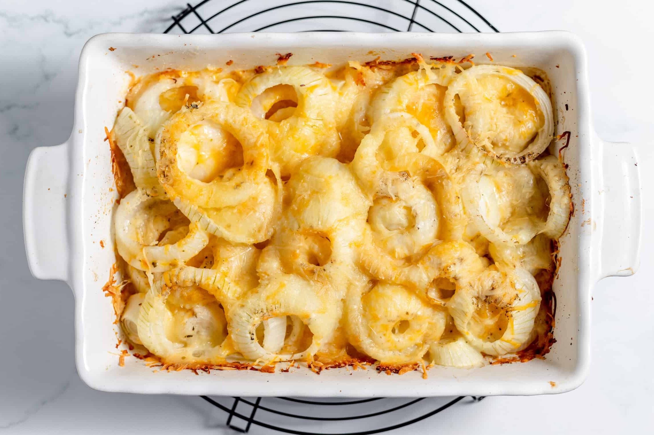 cooked tennessee onions in a dish