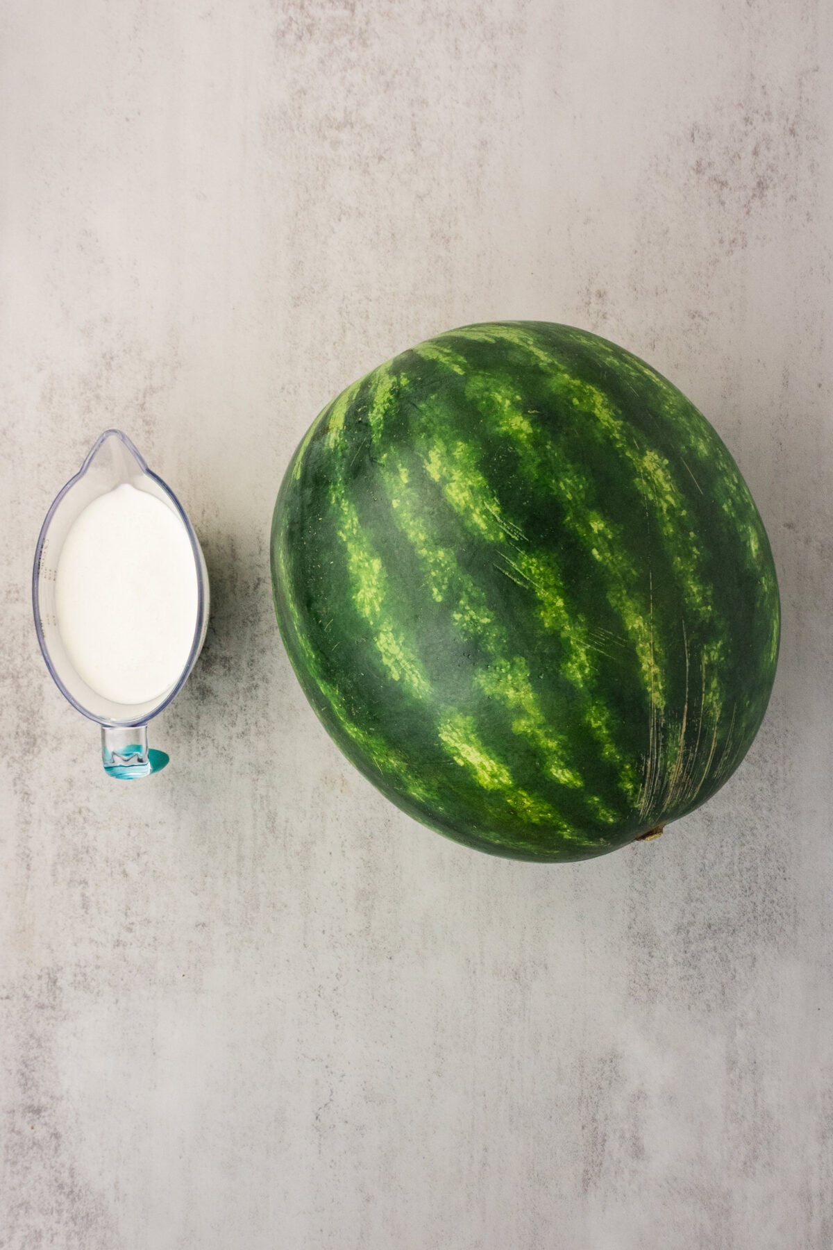 watermelon and heavy whipping cream
