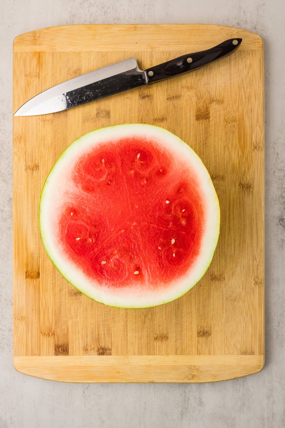 half a seedless watermelon