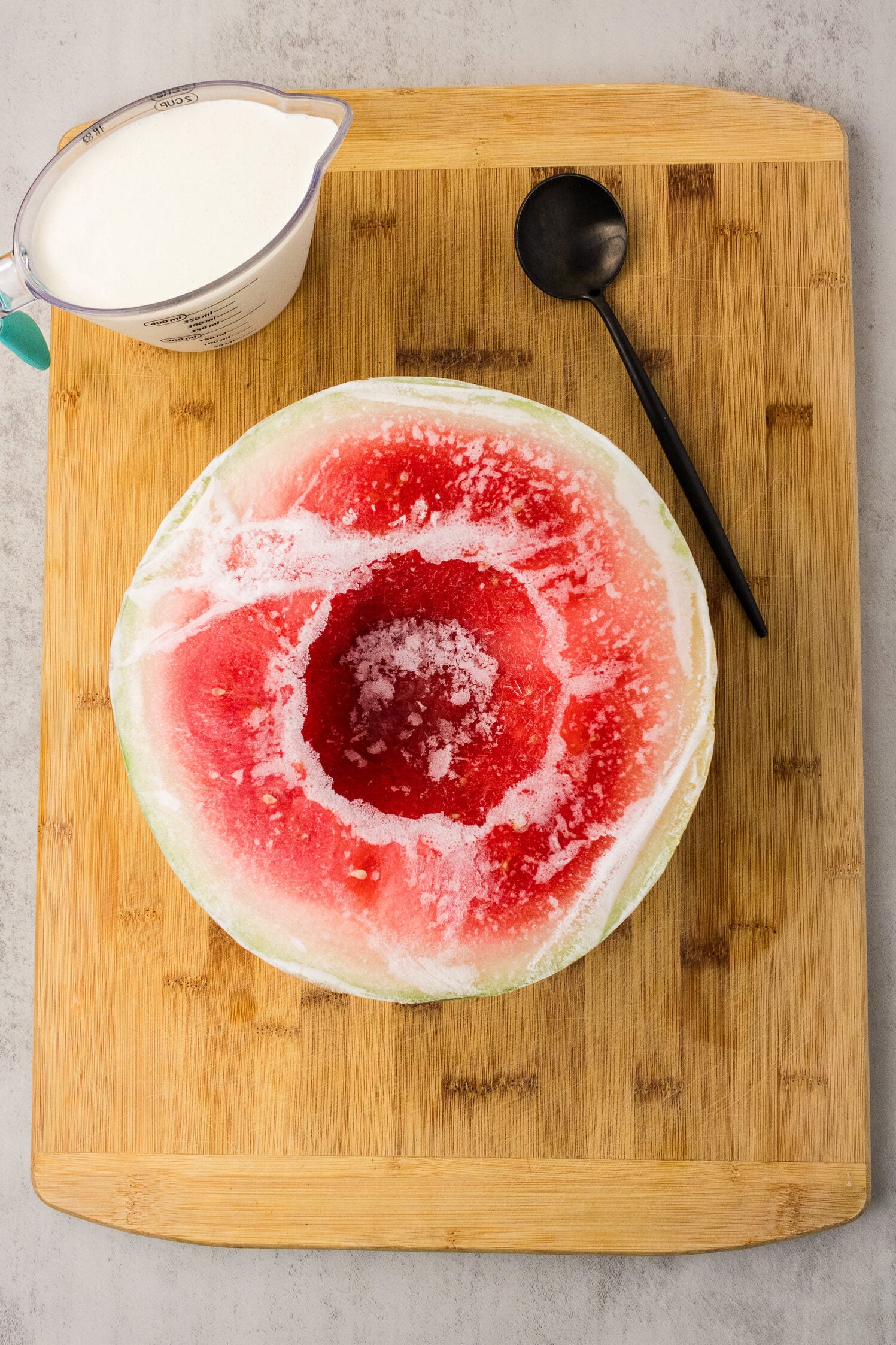 frozen half watermelon