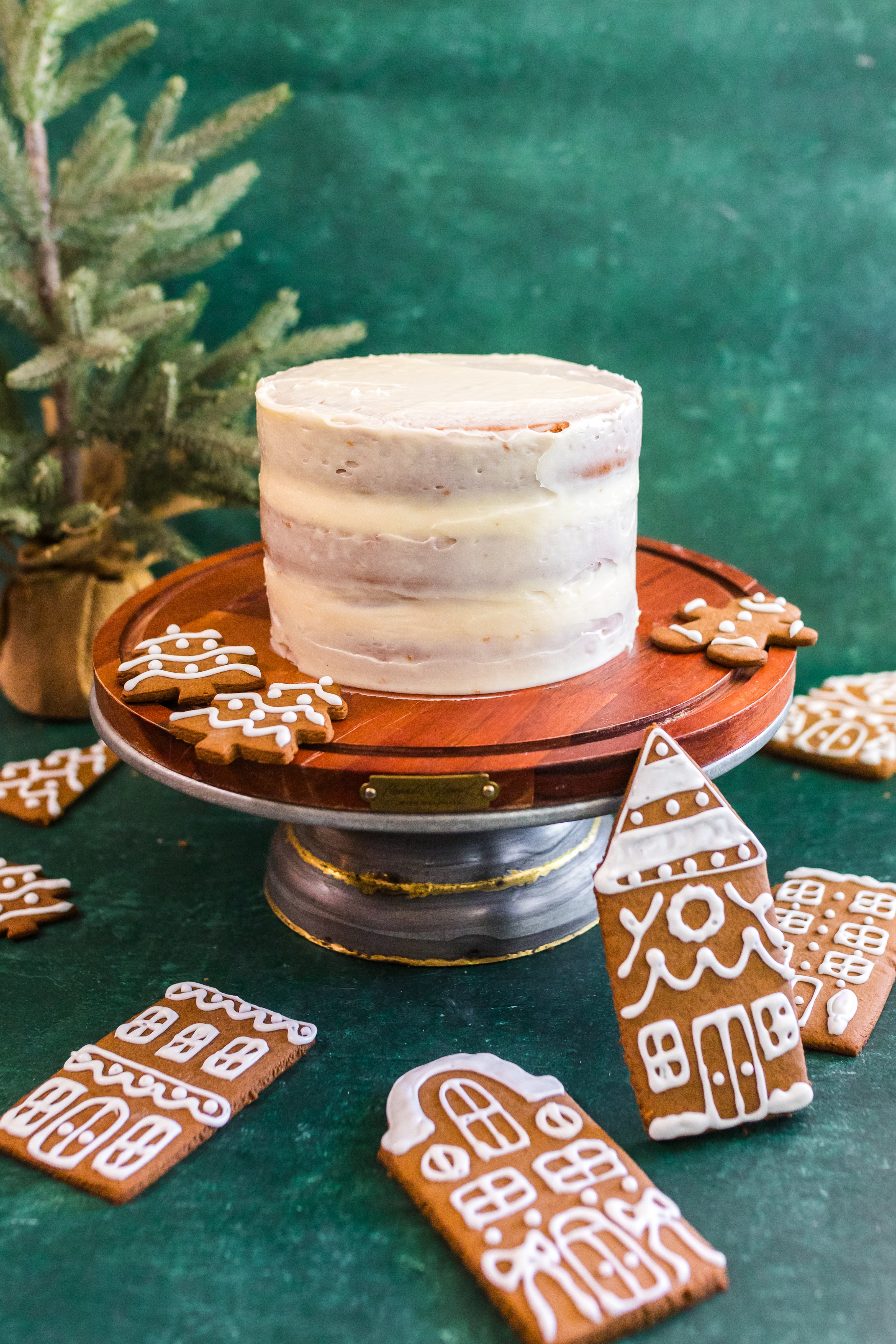 crumb coated spice cake