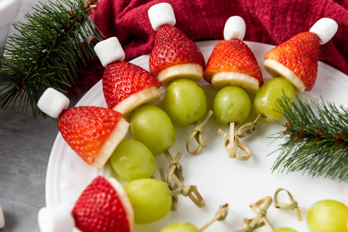 grinch kabobs