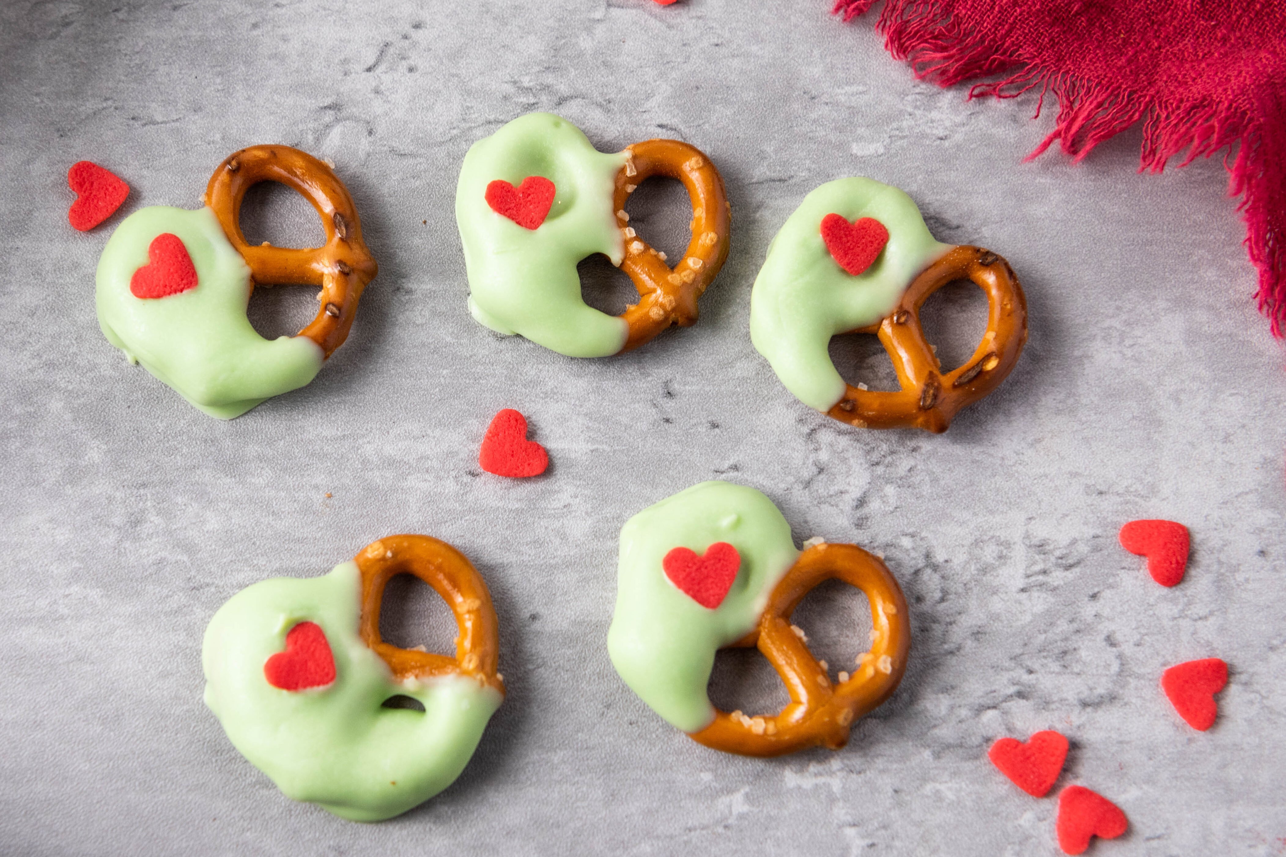 Grinch Pretzels