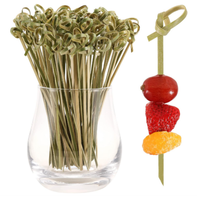 small skewers with knots