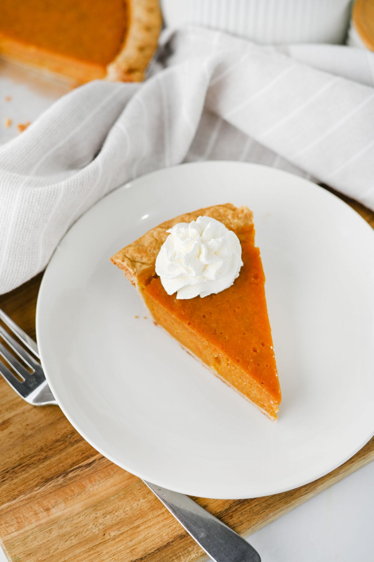 slice of sweet potato pie