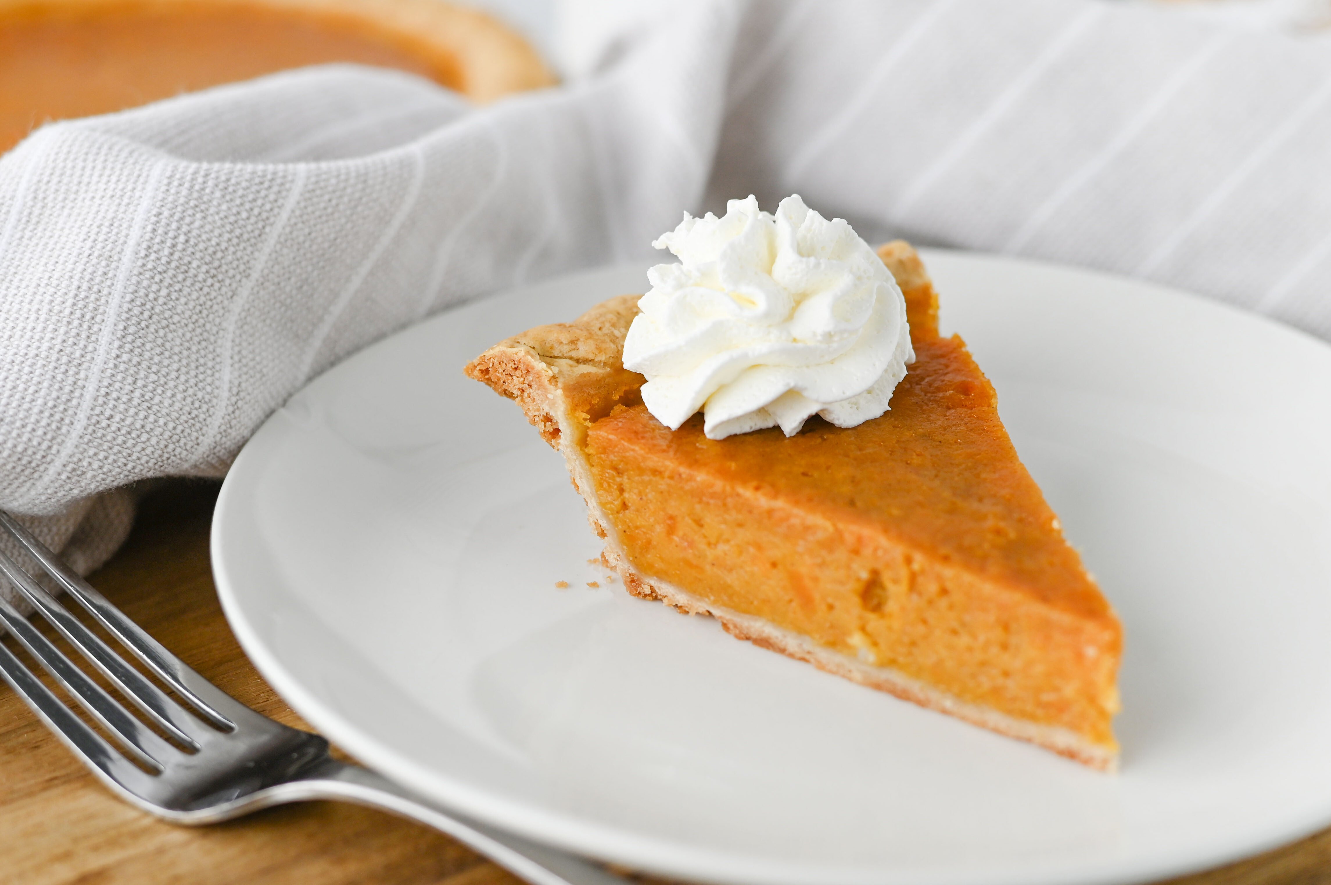 slice of sweet potato pie