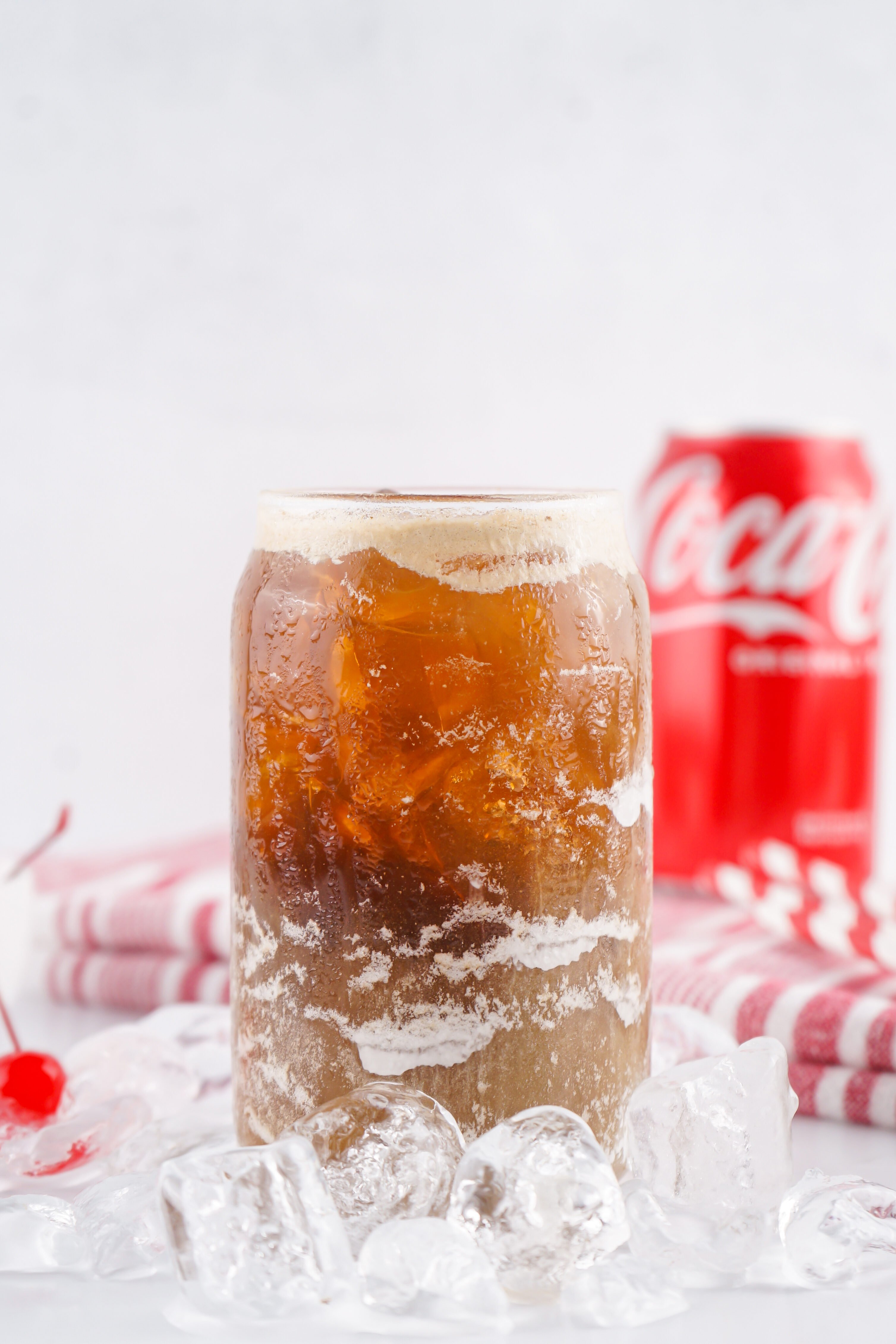 glass full of coke