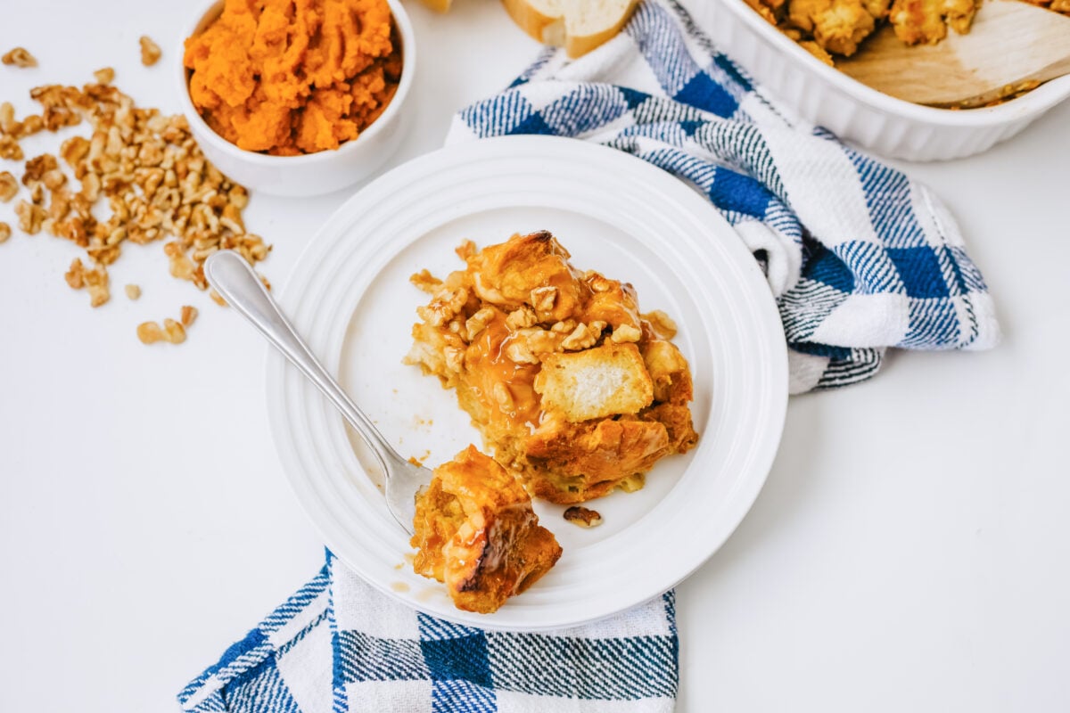 pumpkin bread pudding