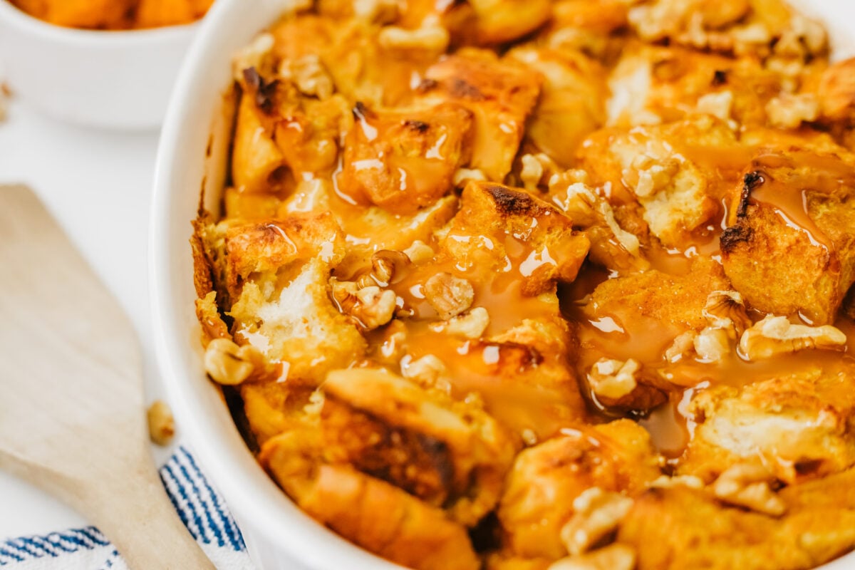 pumpkin bread pudding