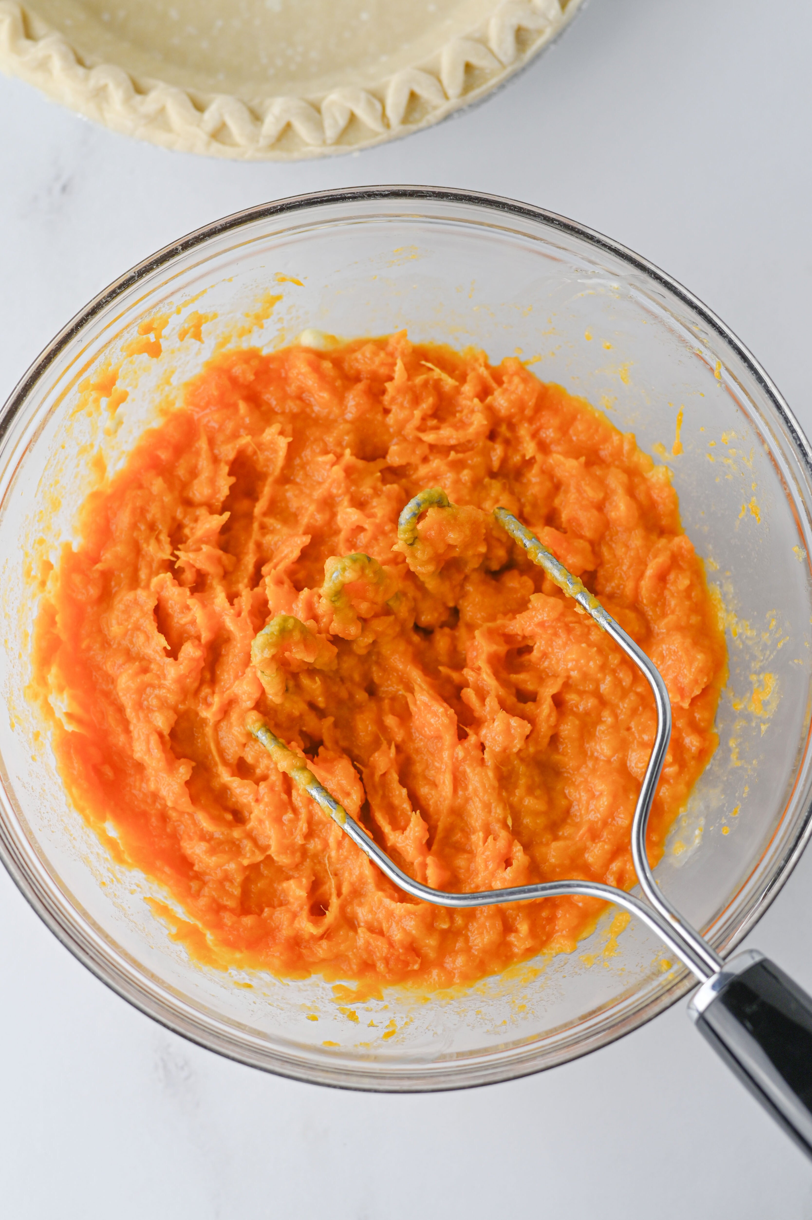 mashed sweet potatoes in a bowl