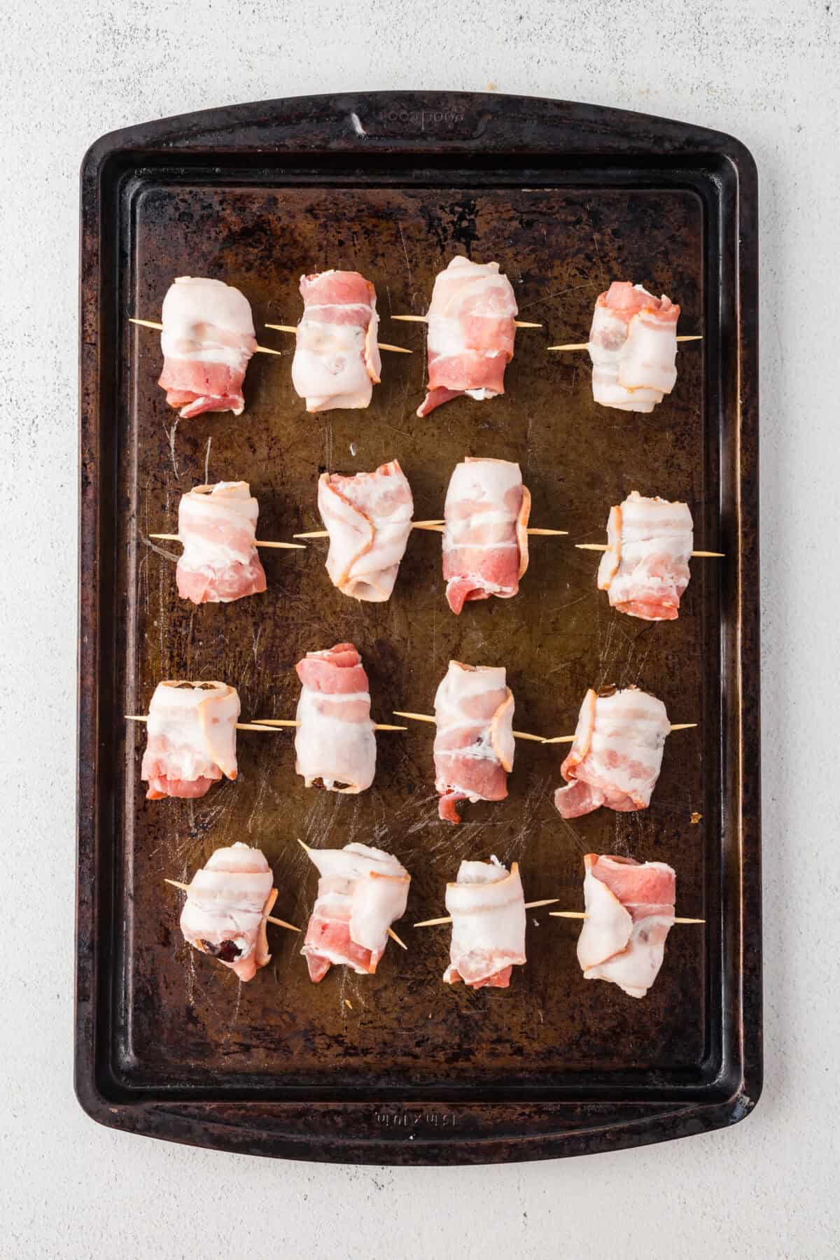 bacon wrapped stuffed dates