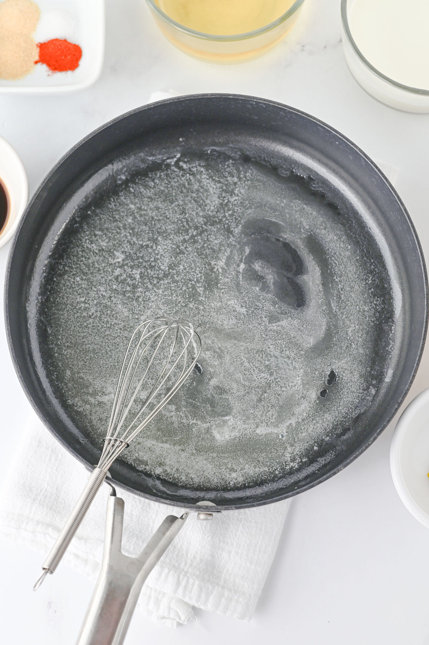 melt butter in a skillet
