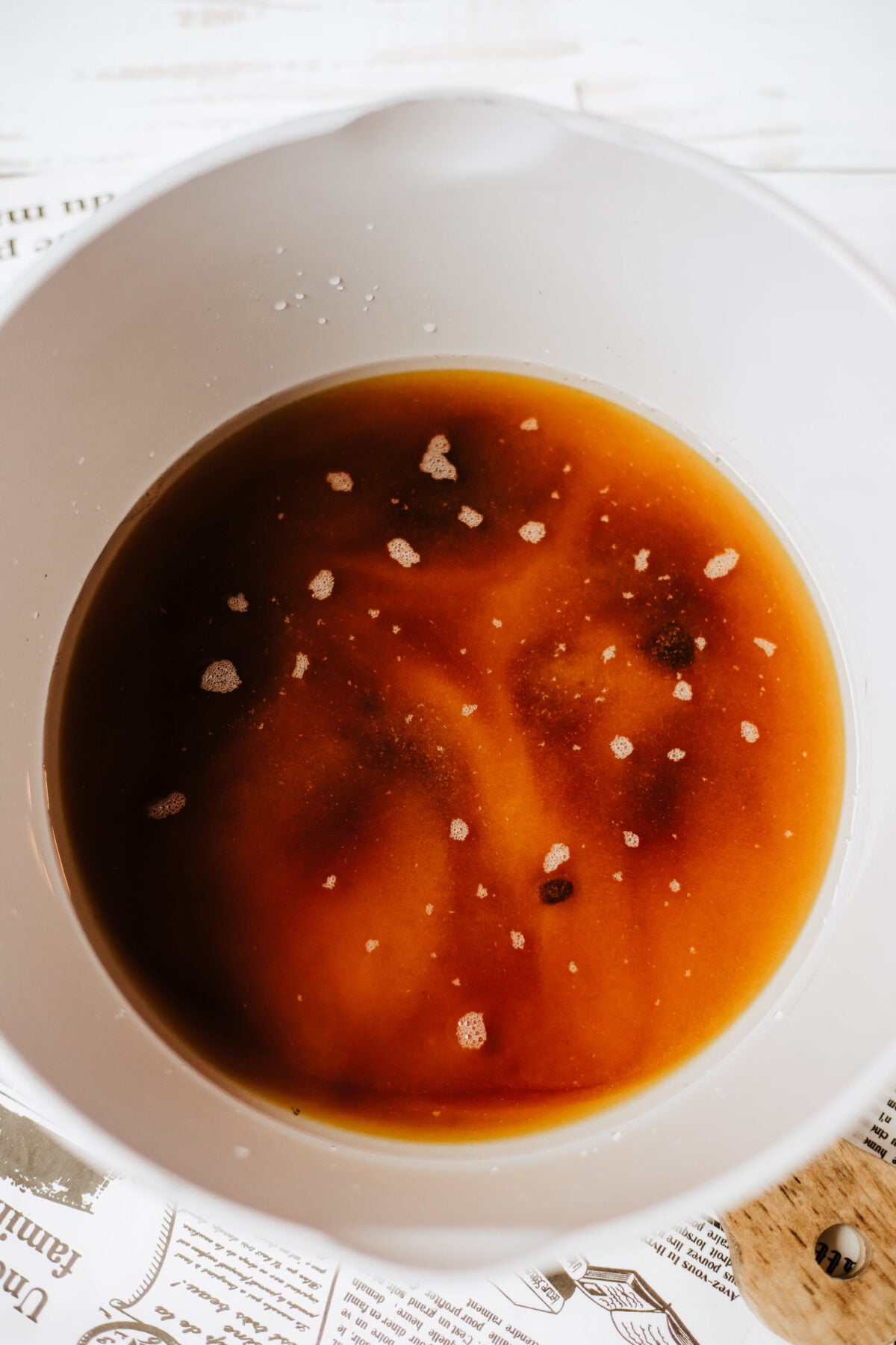 ingredients in a small pot
