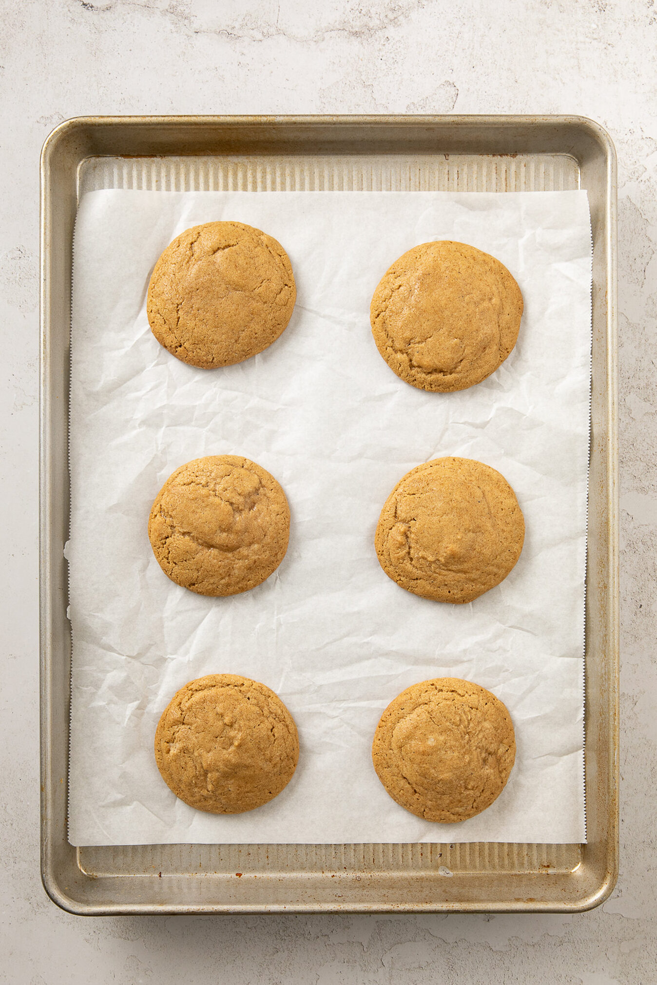 baked cookies on a sheet