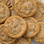 stacks of chocolate chip-less cookies