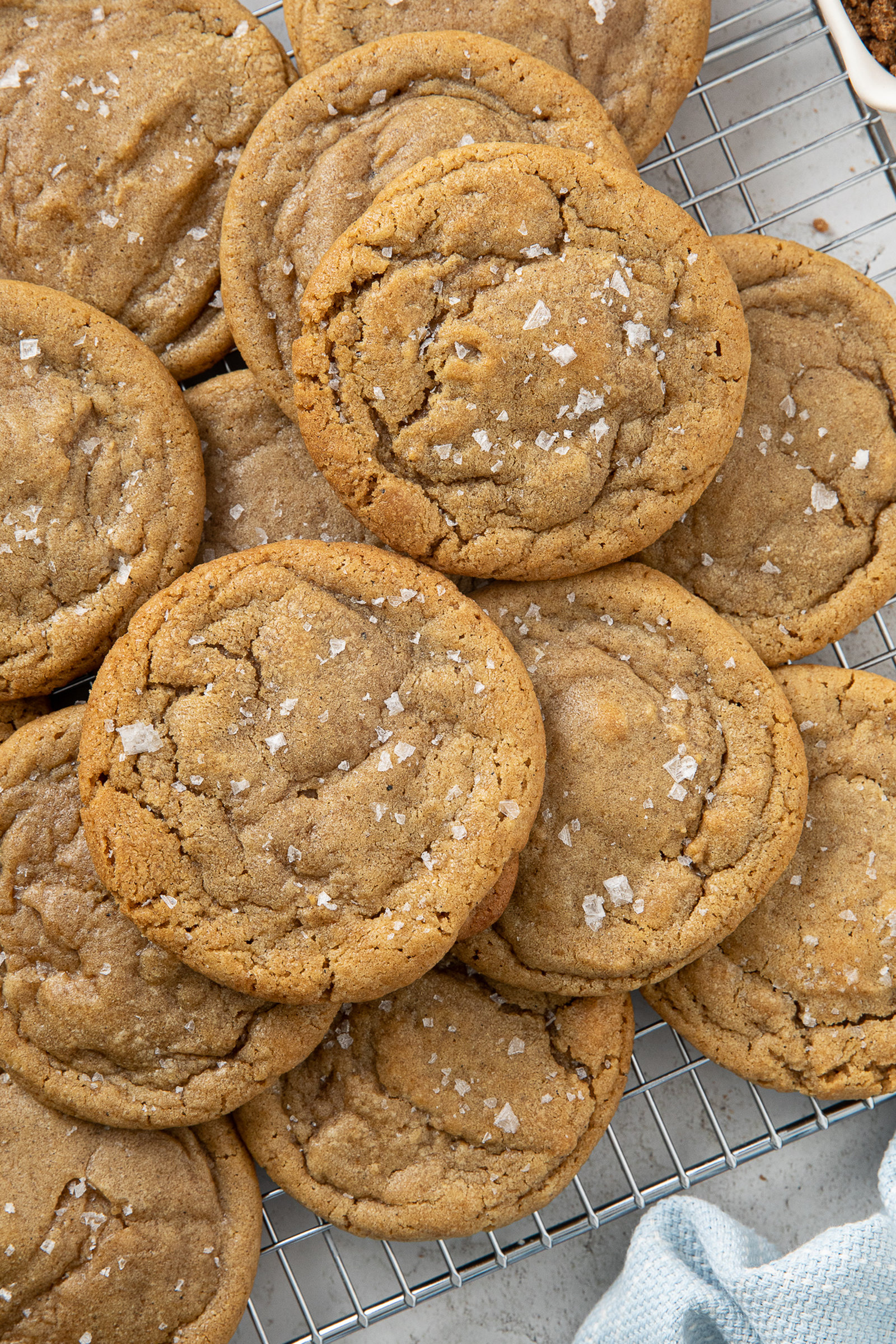 stacks of chocolate chip-less cookies