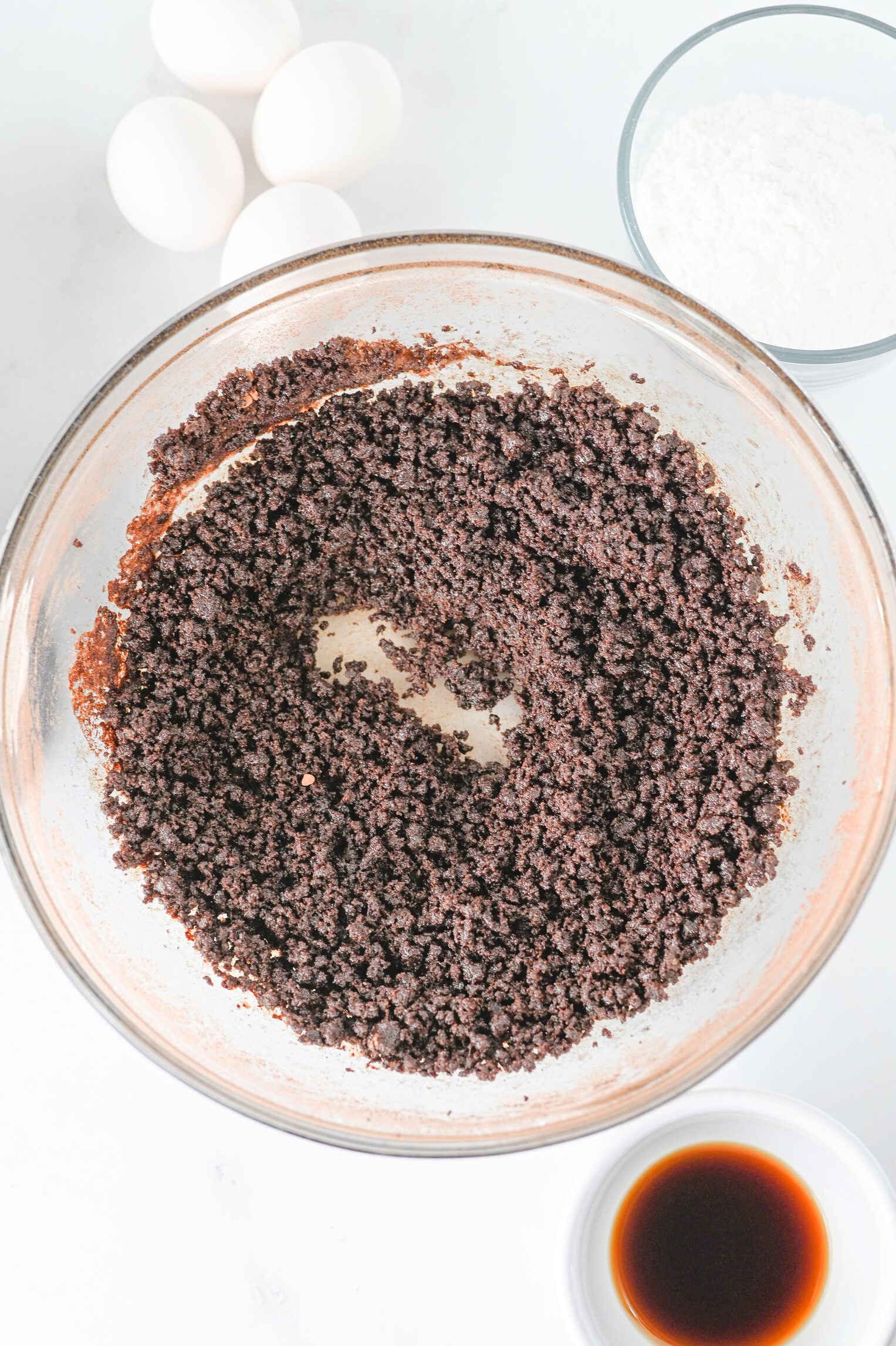 cocoa sugar and oil mixed up