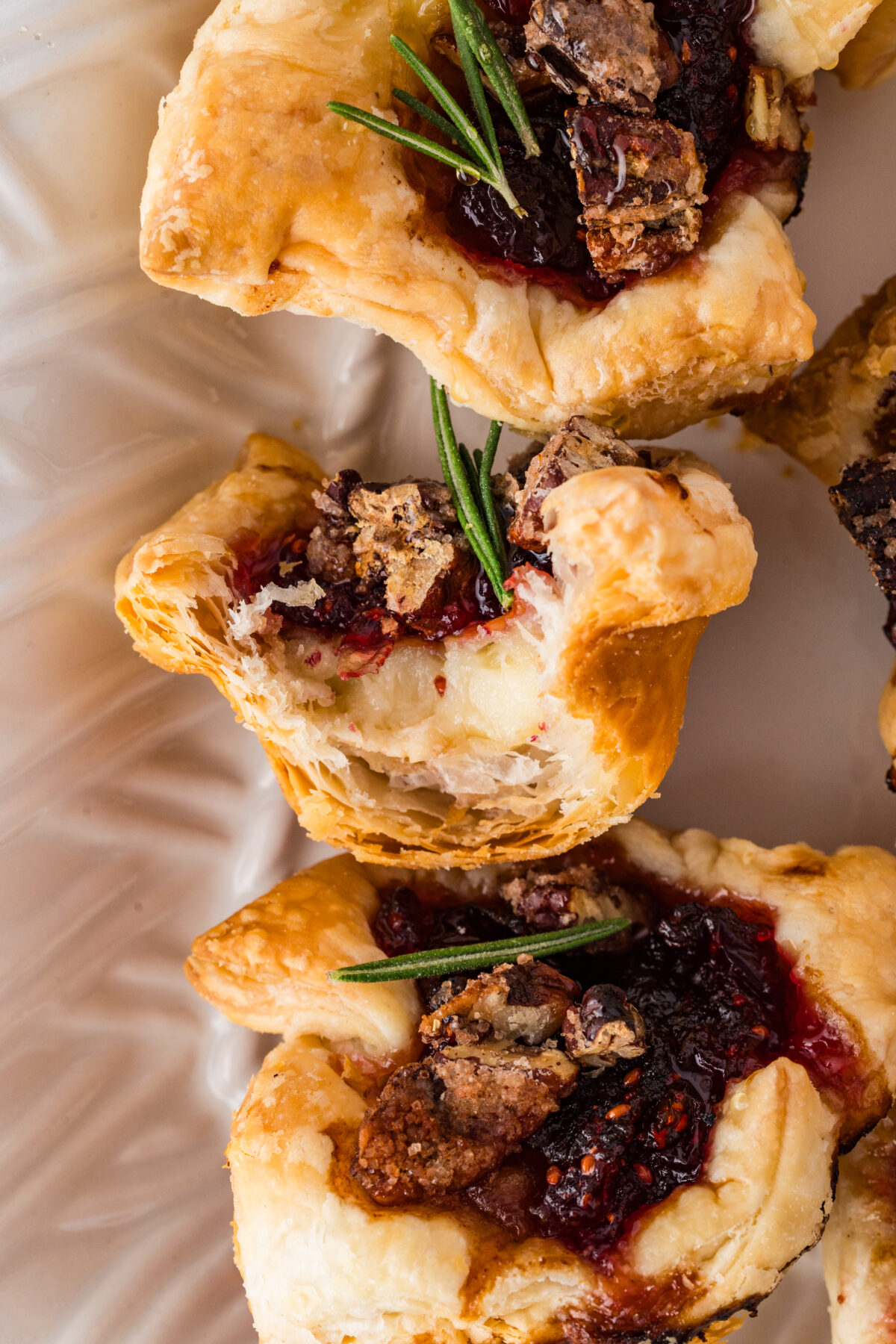 bite out of cranberry brie bites