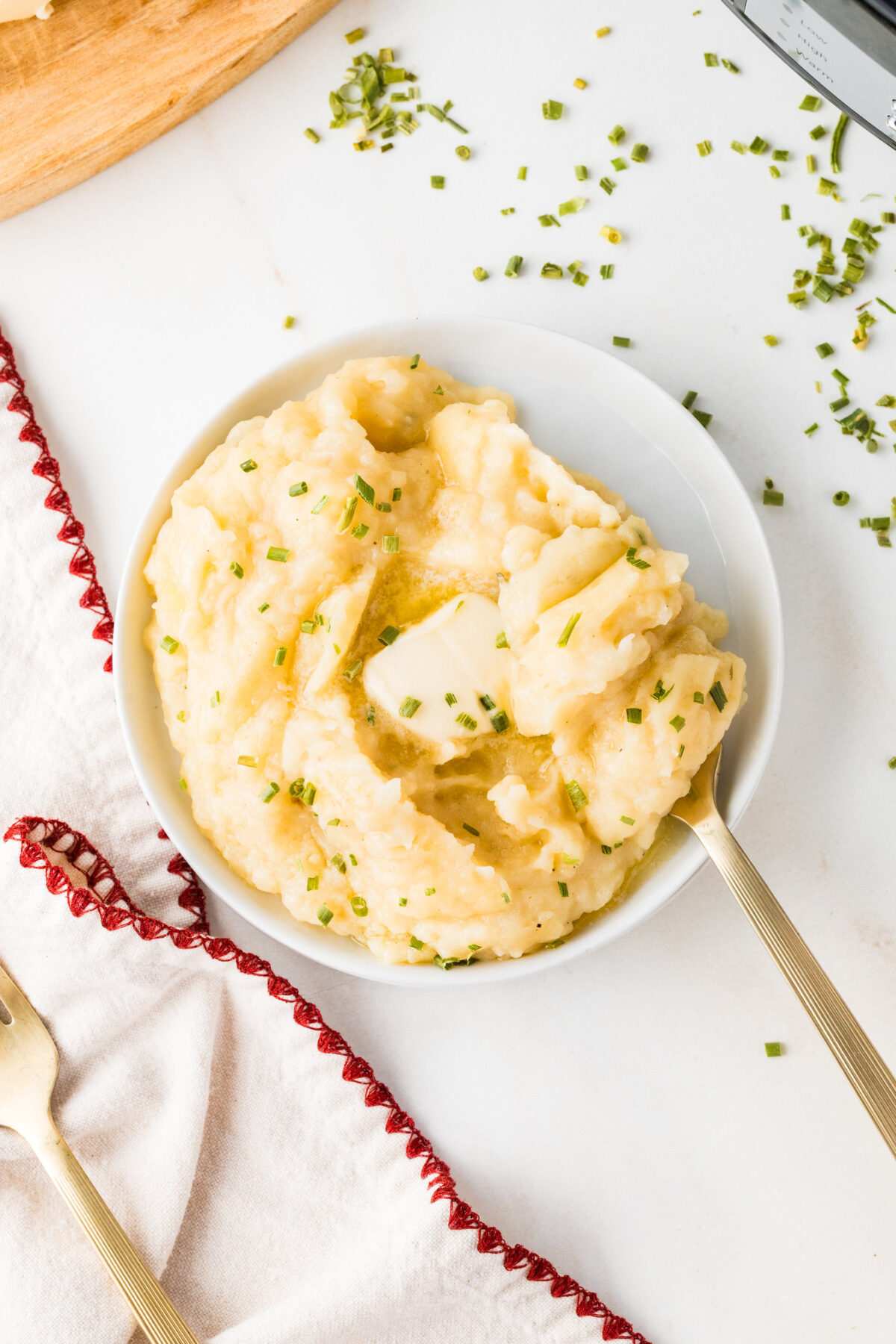 slow cooker mashed potatoes