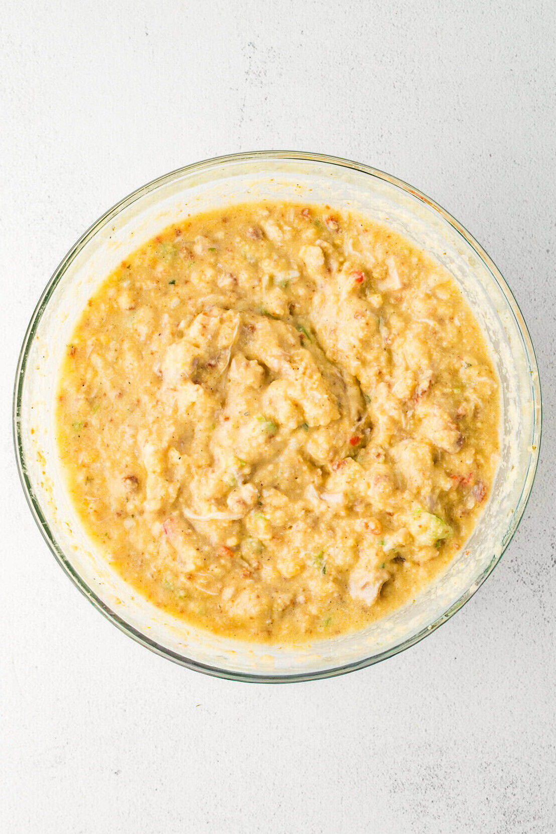 soupy cornbread mixture