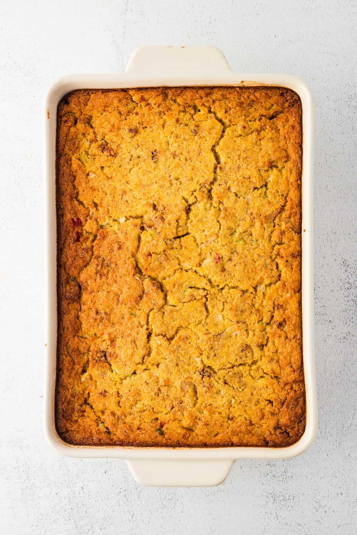 baked southern cornbread dressing