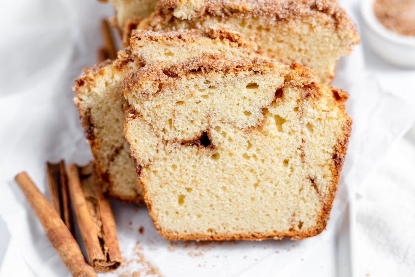 slices of snickerdoodle bread