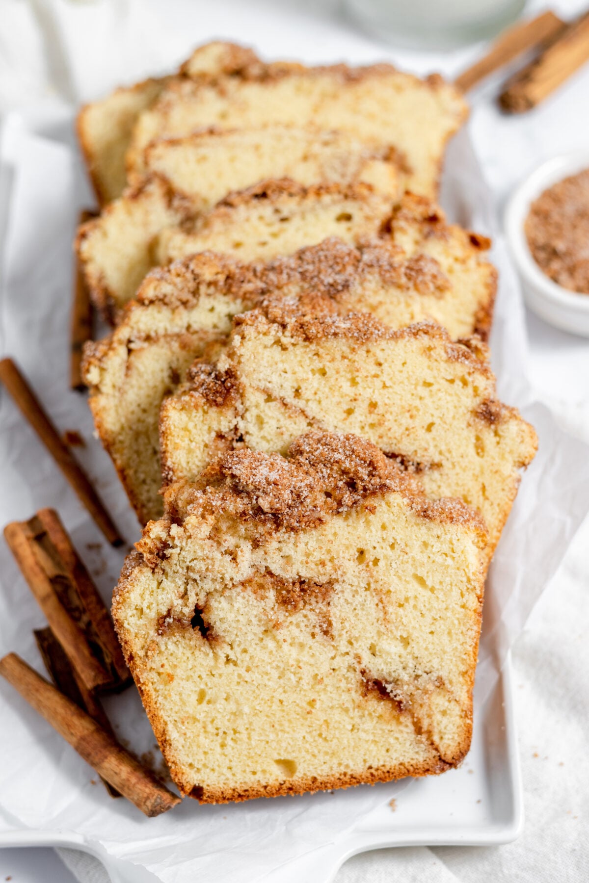 slices of snickerdoodle bread