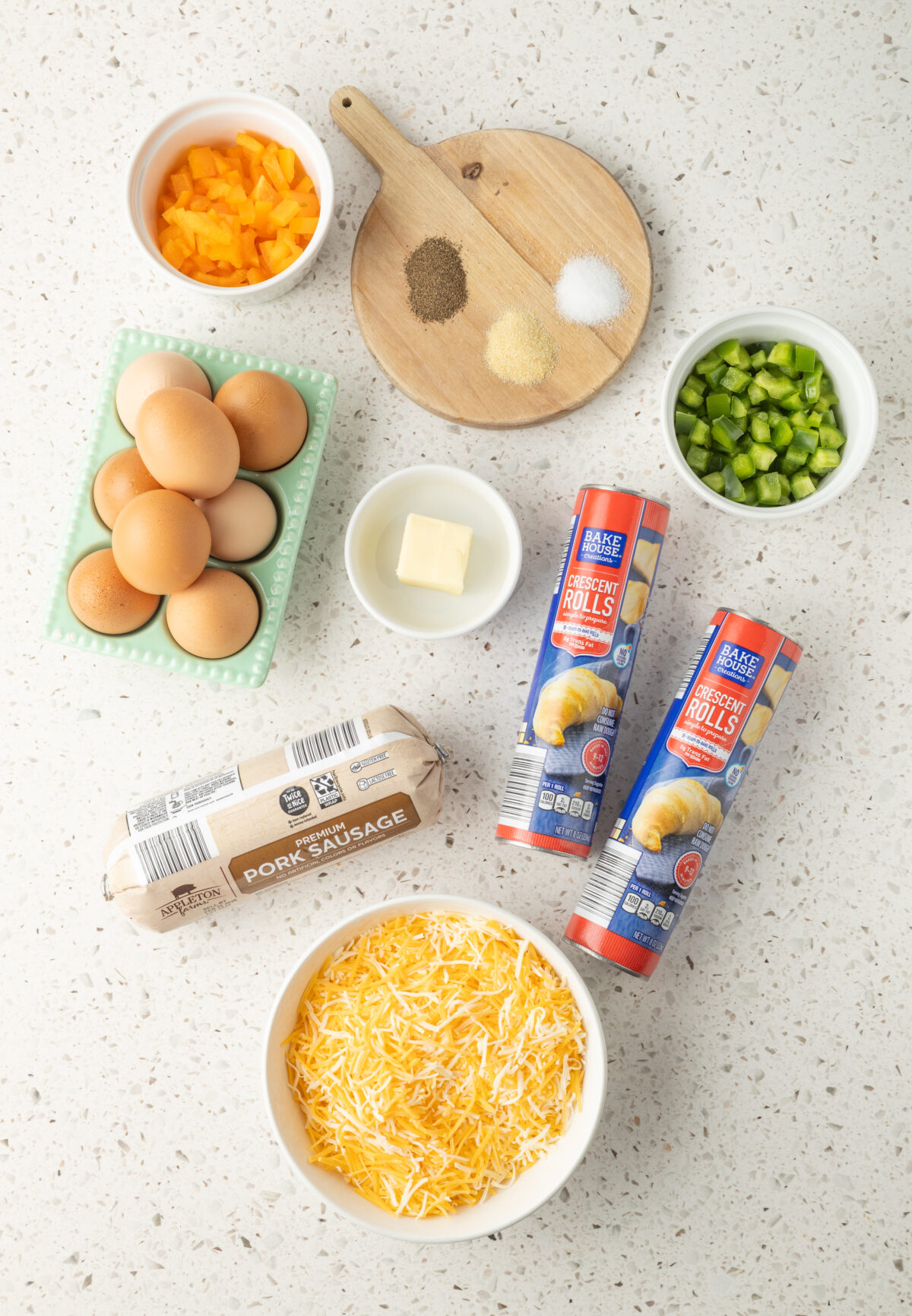 ingredients for breakfast pizza