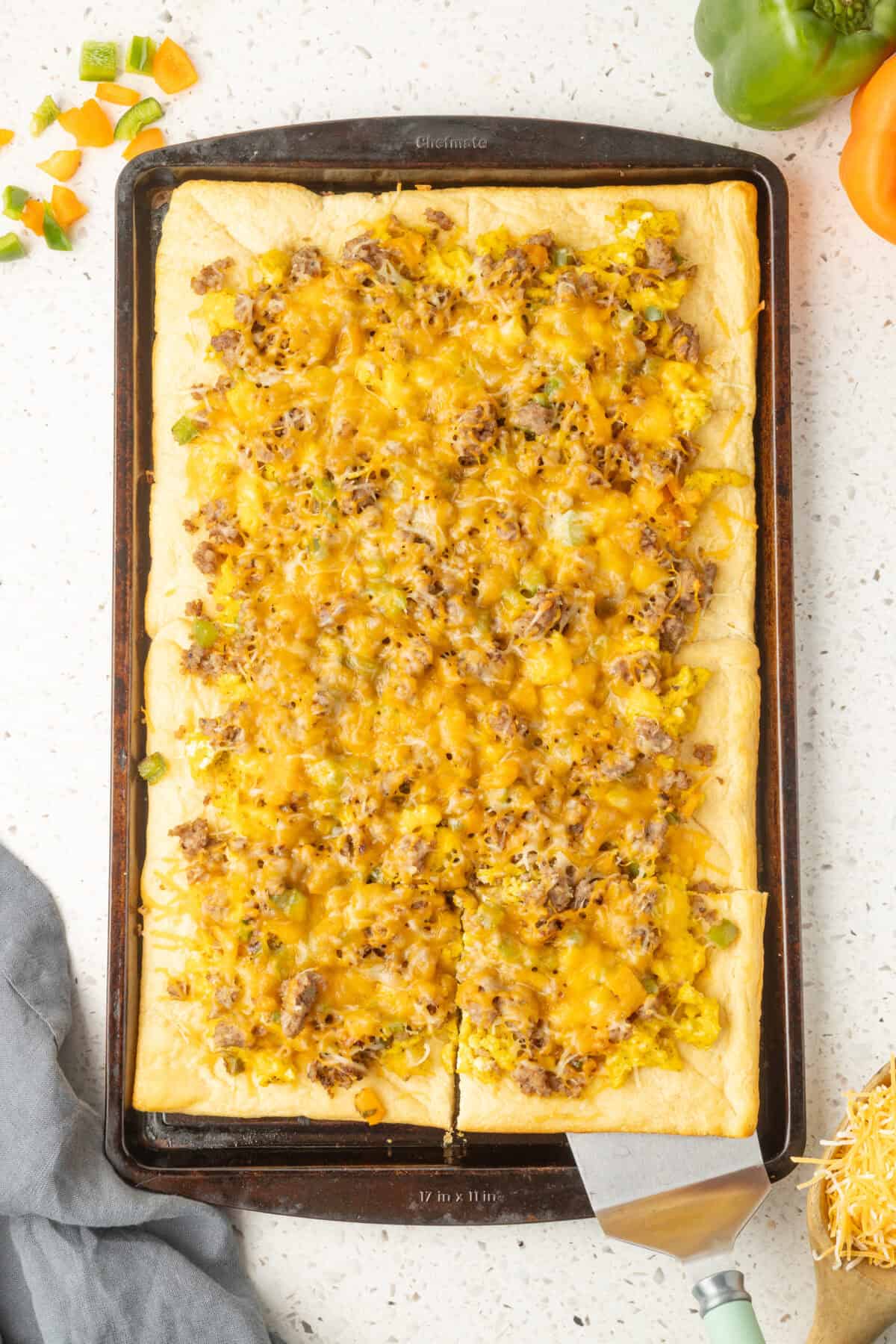 baked breakfast pizza