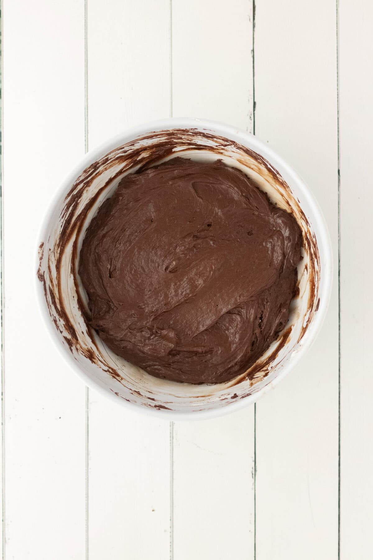 cool whip folded into the melted chocolate for creamy filling