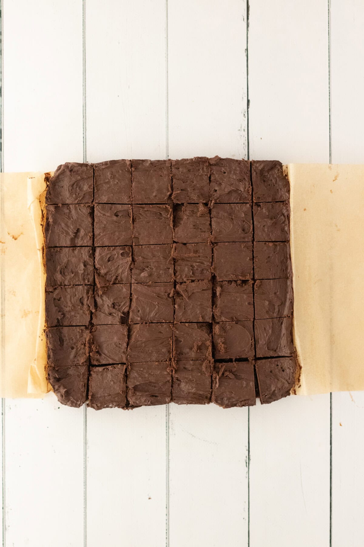 chilled candy cut into squares