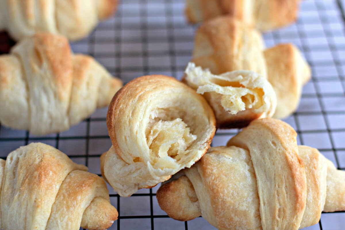 crescent roll torn open