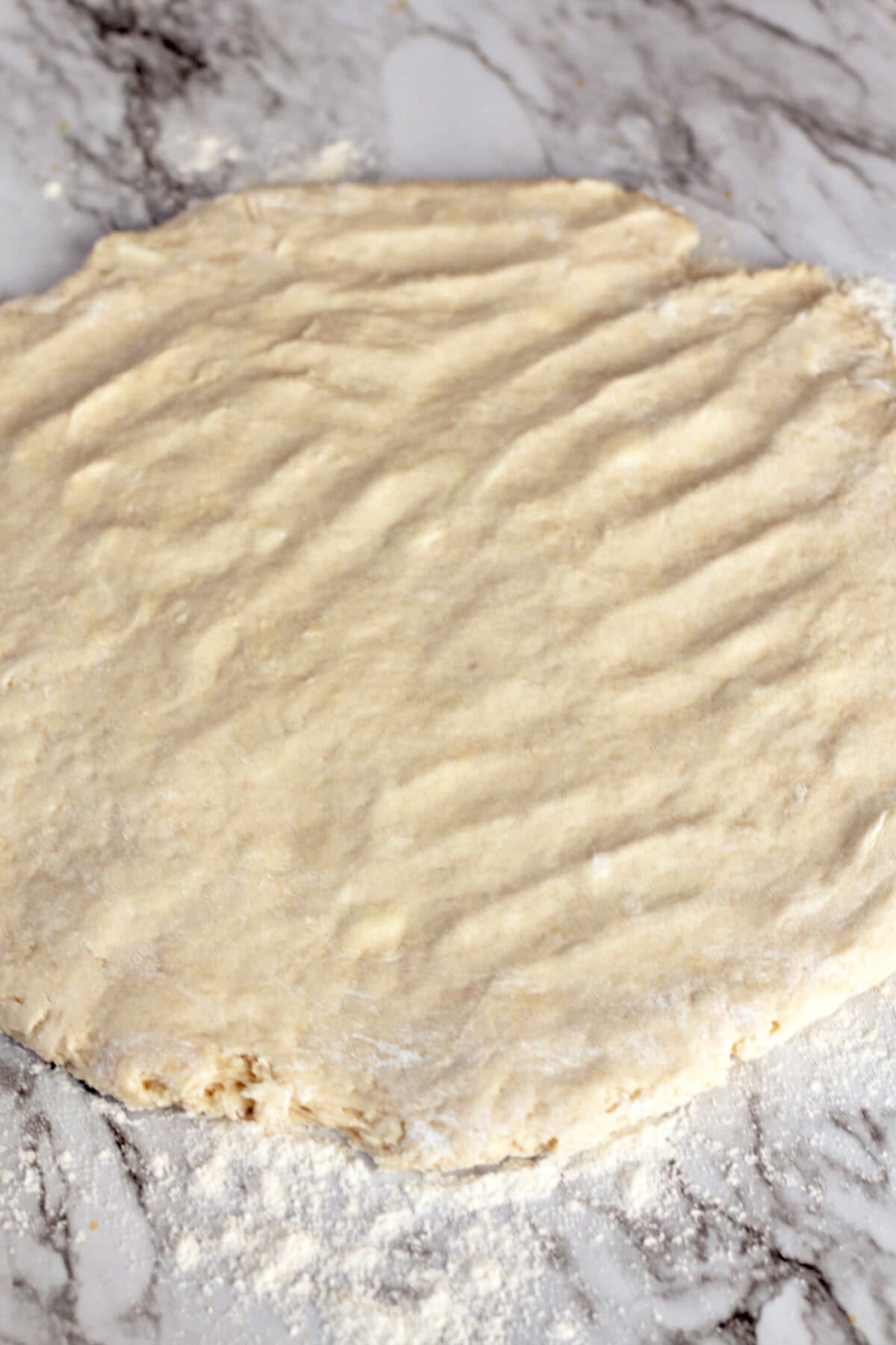 rolled out crescent dough