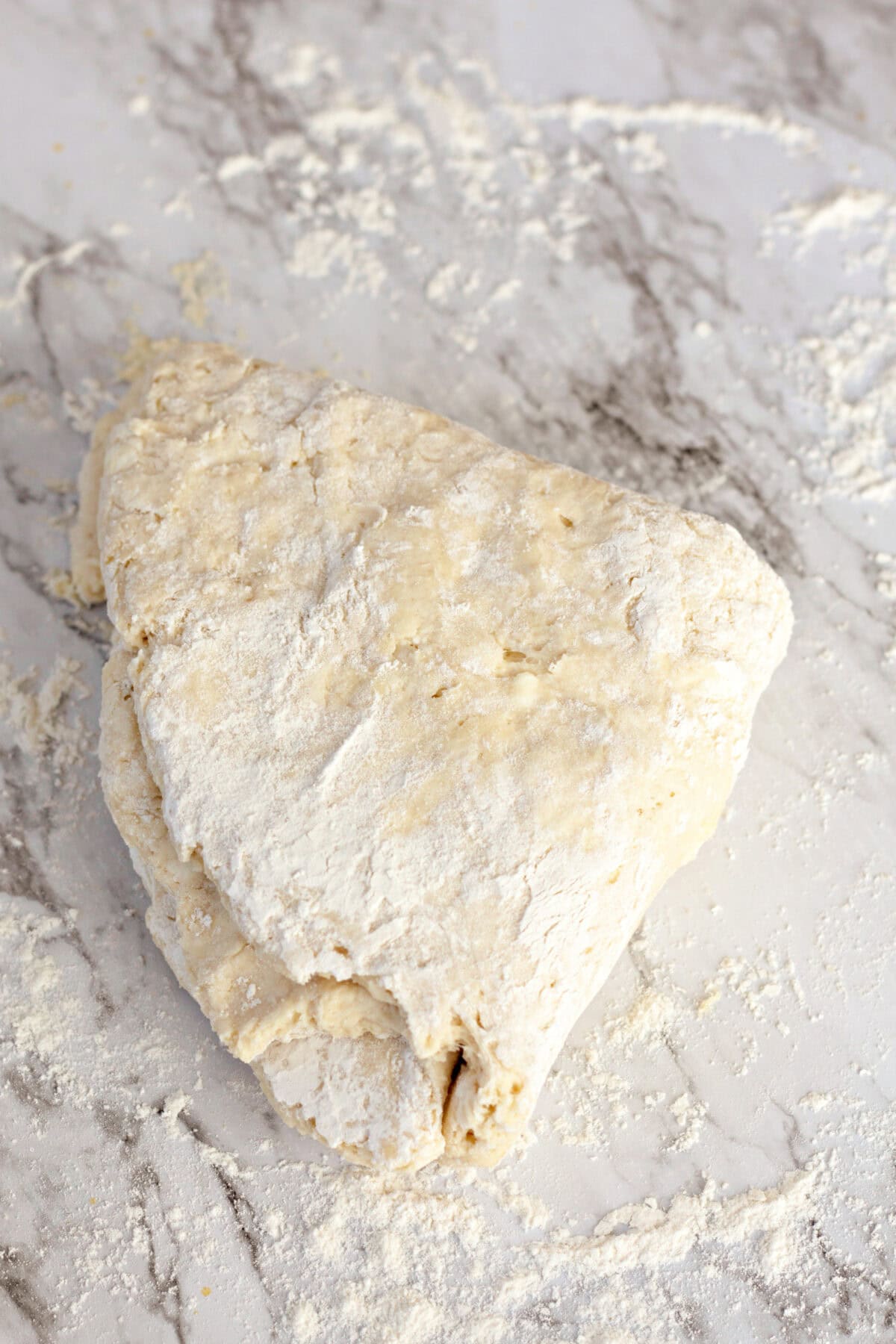 crescent roll dough folded again
