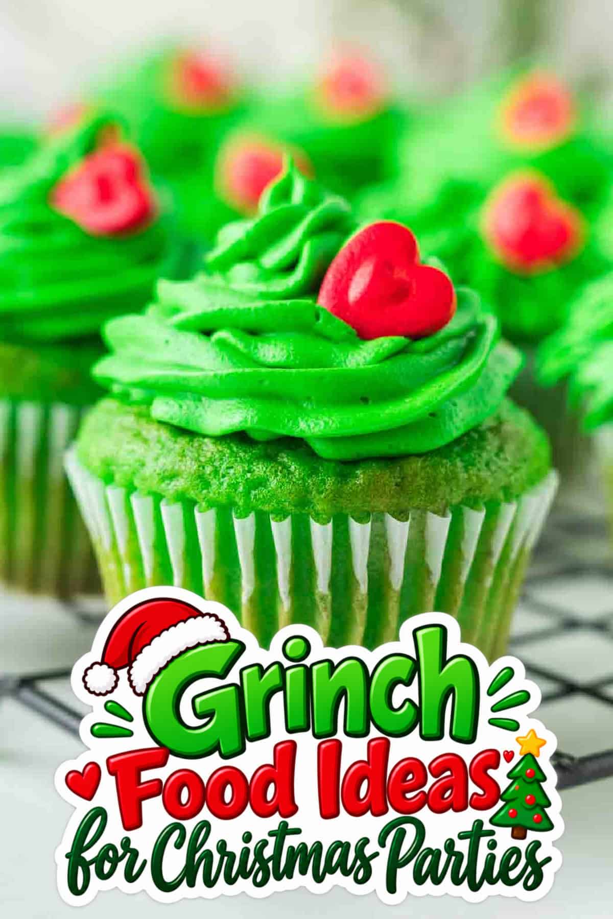 grinch cupcake